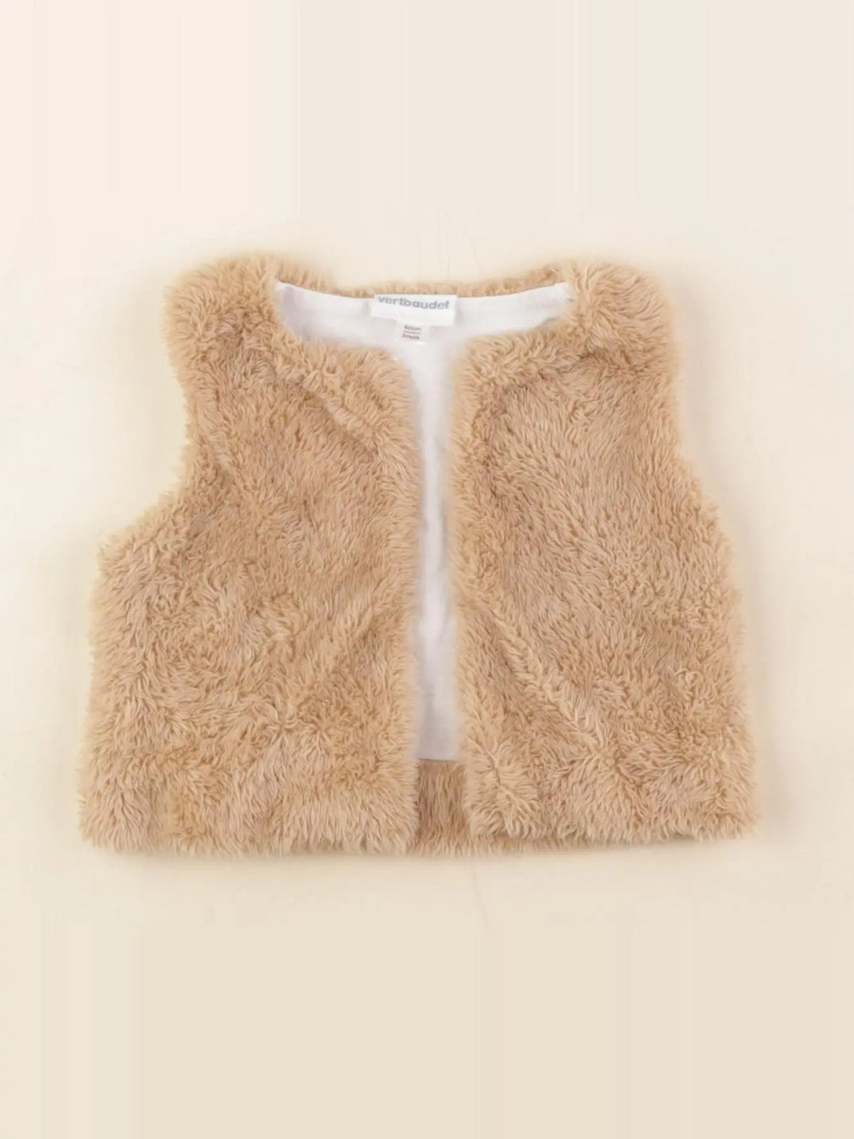 Vertbaudet - gilet marron - 6 mois