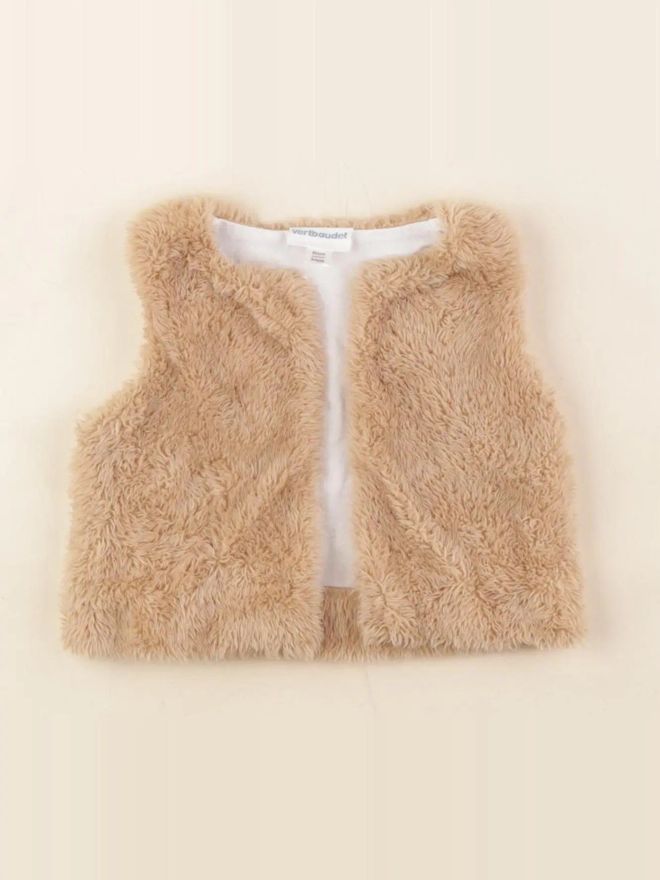 Vertbaudet - gilet marron - 6 mois
