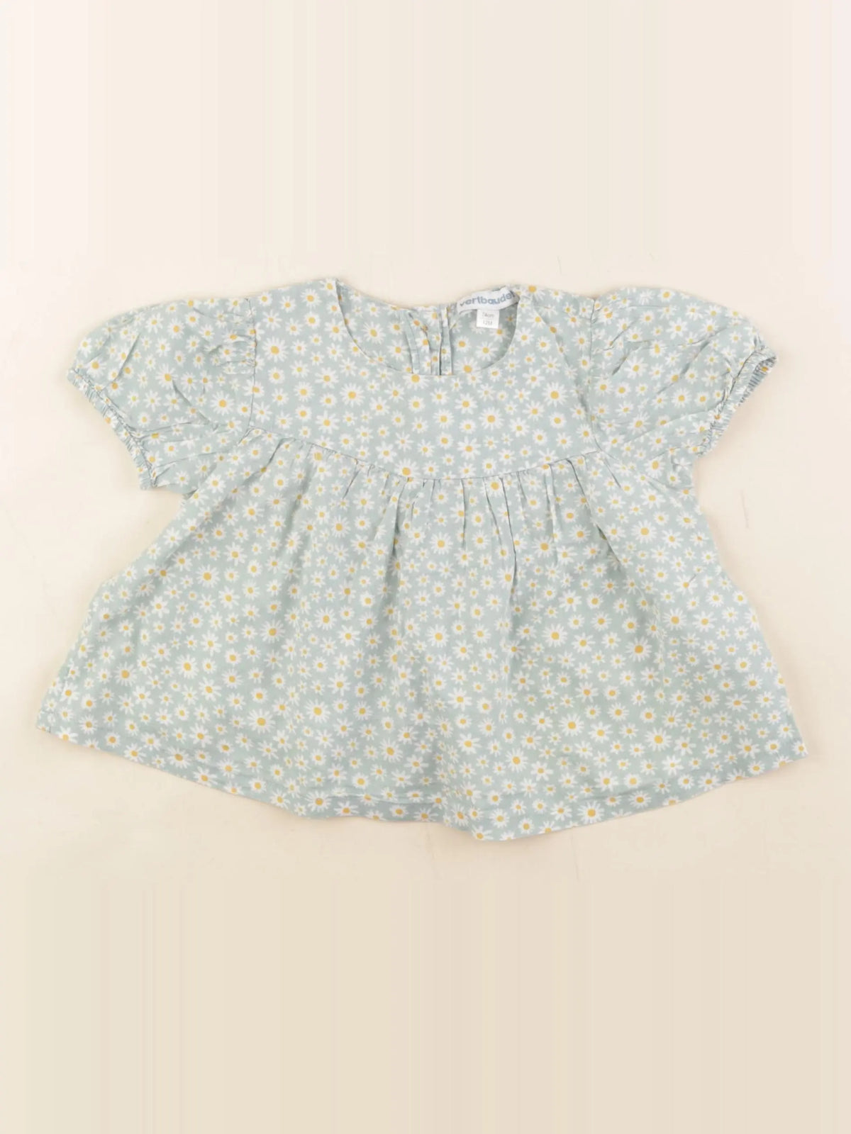 Vertbaudet - blouse vert - 12 mois