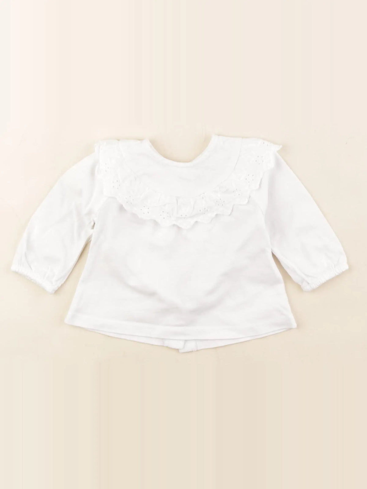 Vertbaudet - tee-shirt blanc - 3 mois