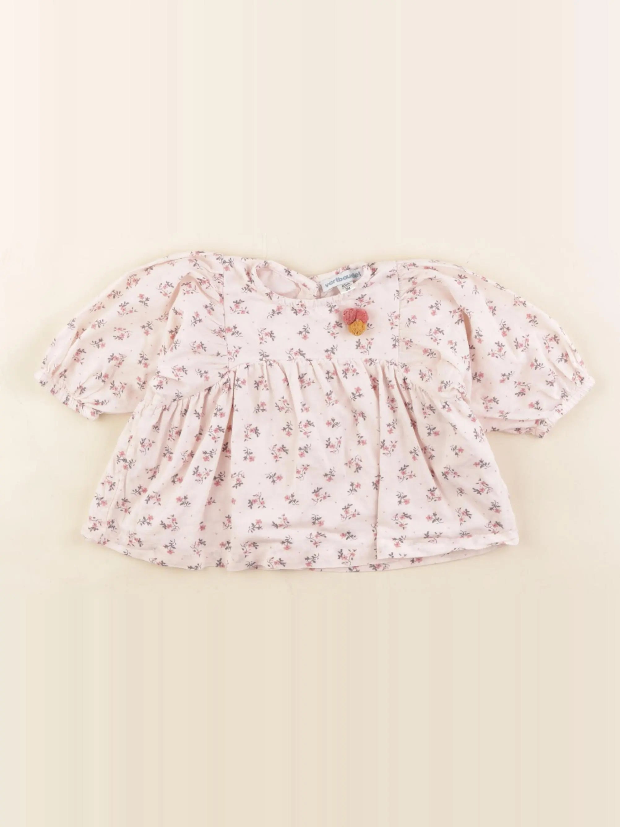 Vertbaudet - blouse rose - 3 mois