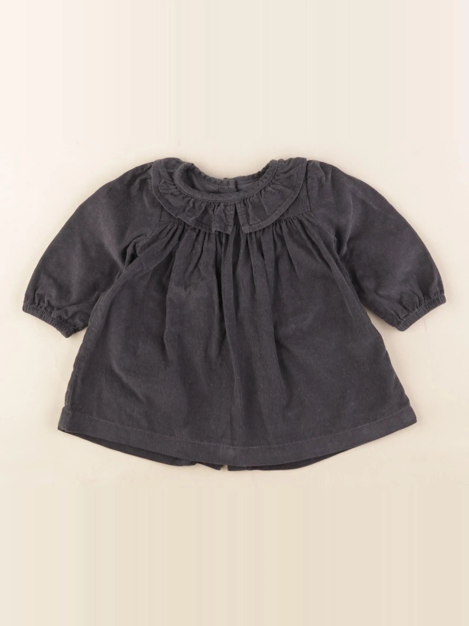 Vertbaudet - robe gris - 3 mois