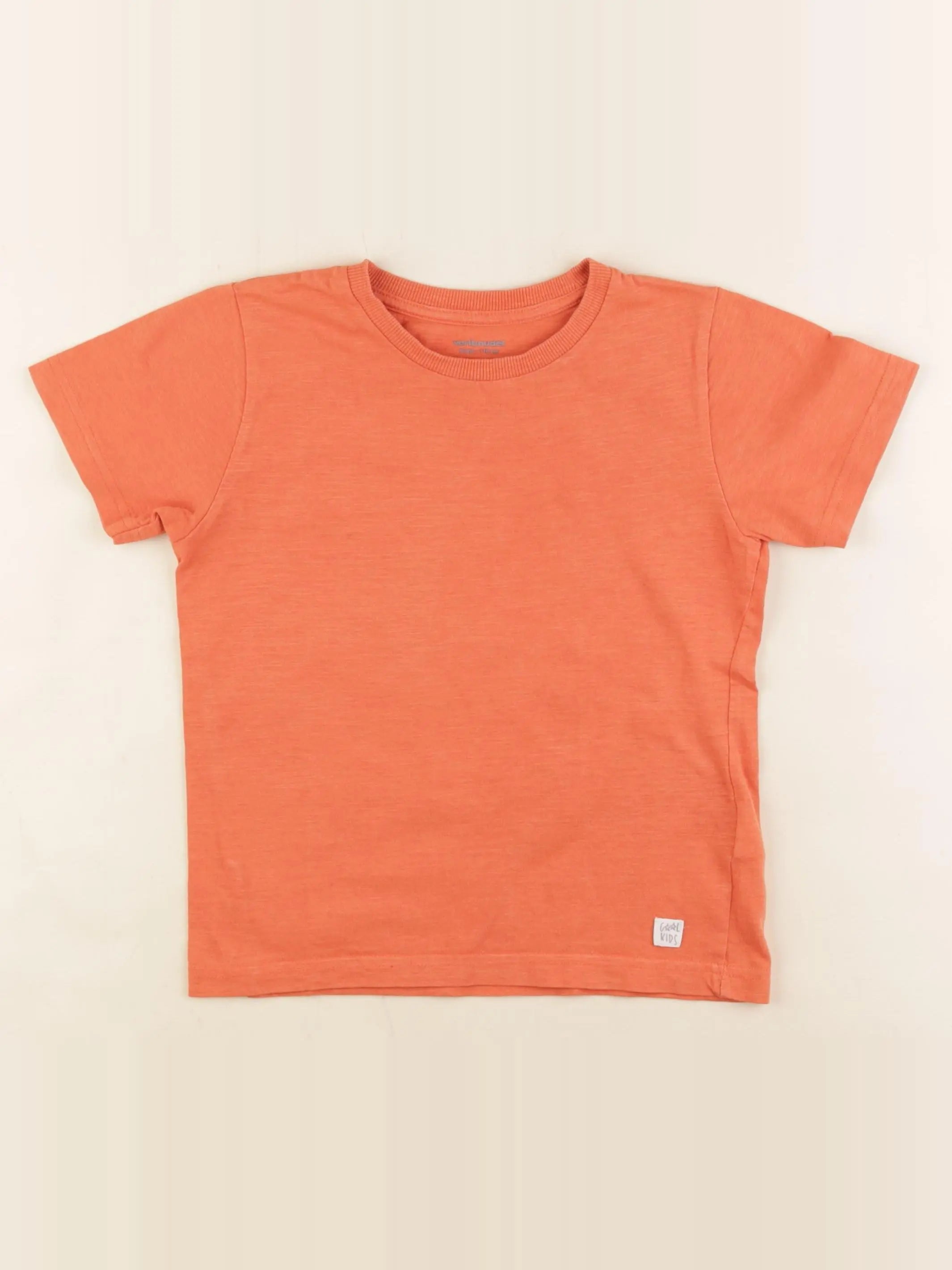 Vertbaudet - tee-shirt orange - 8 ans