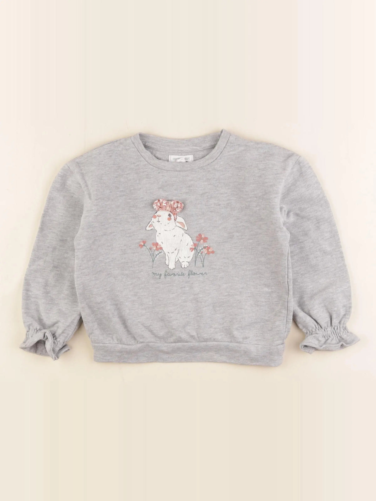 Vertbaudet - sweat gris - 4 ans