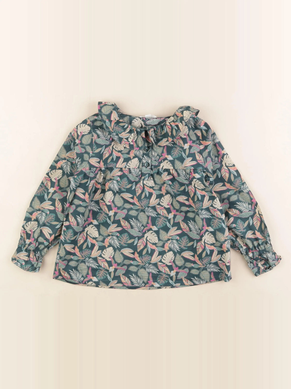 Vertbaudet - blouse vert - 4 ans