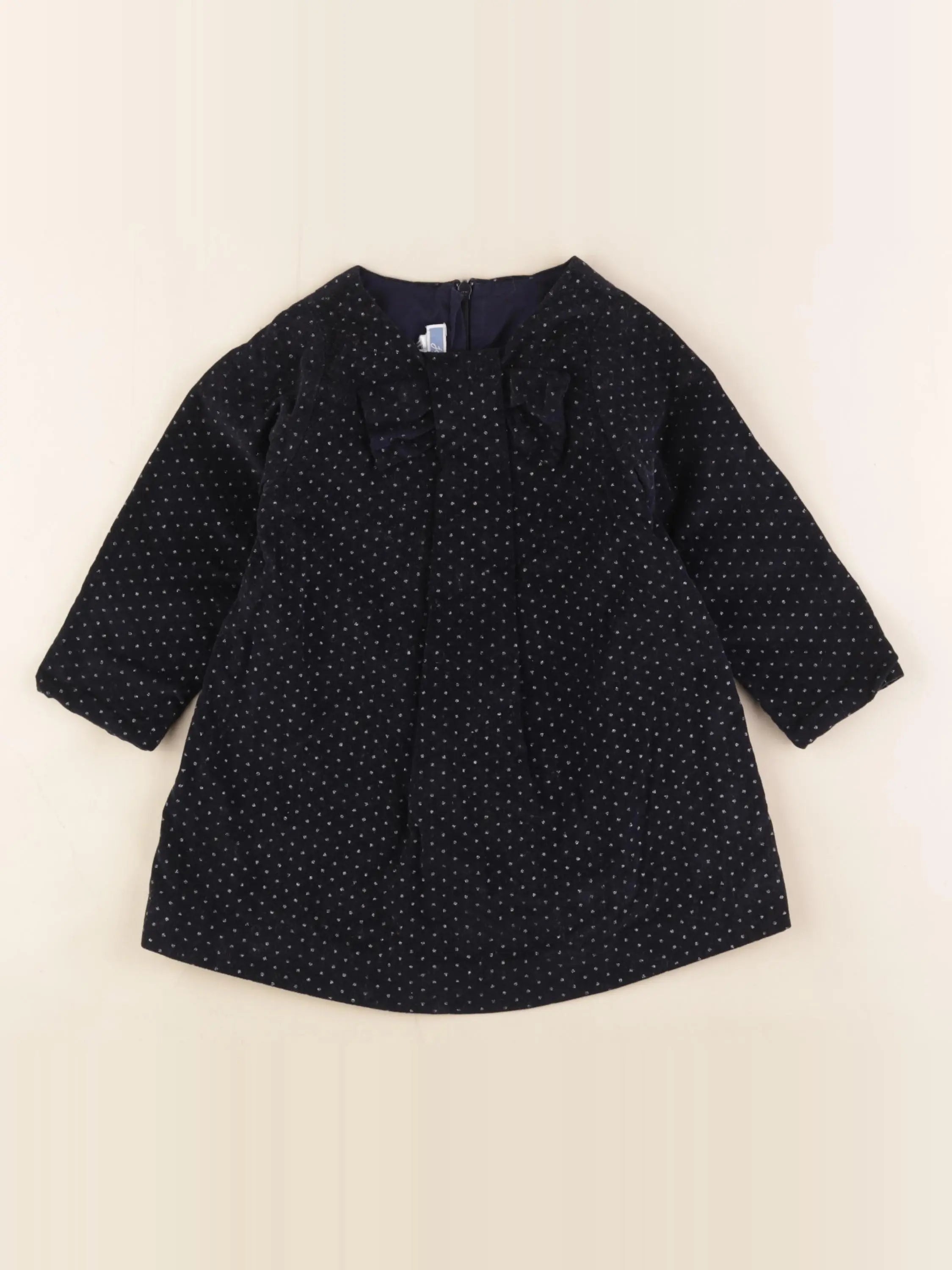 Jacadi - robe bleu, argent - 18 mois