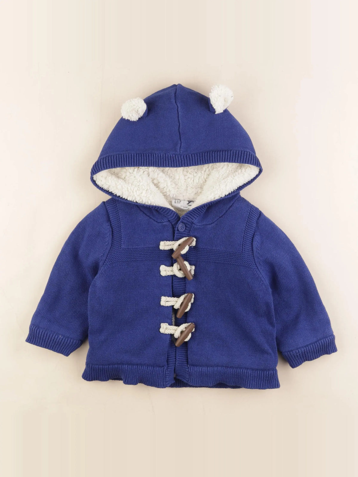 GAP - veste doublé bleu - 12/18 mois