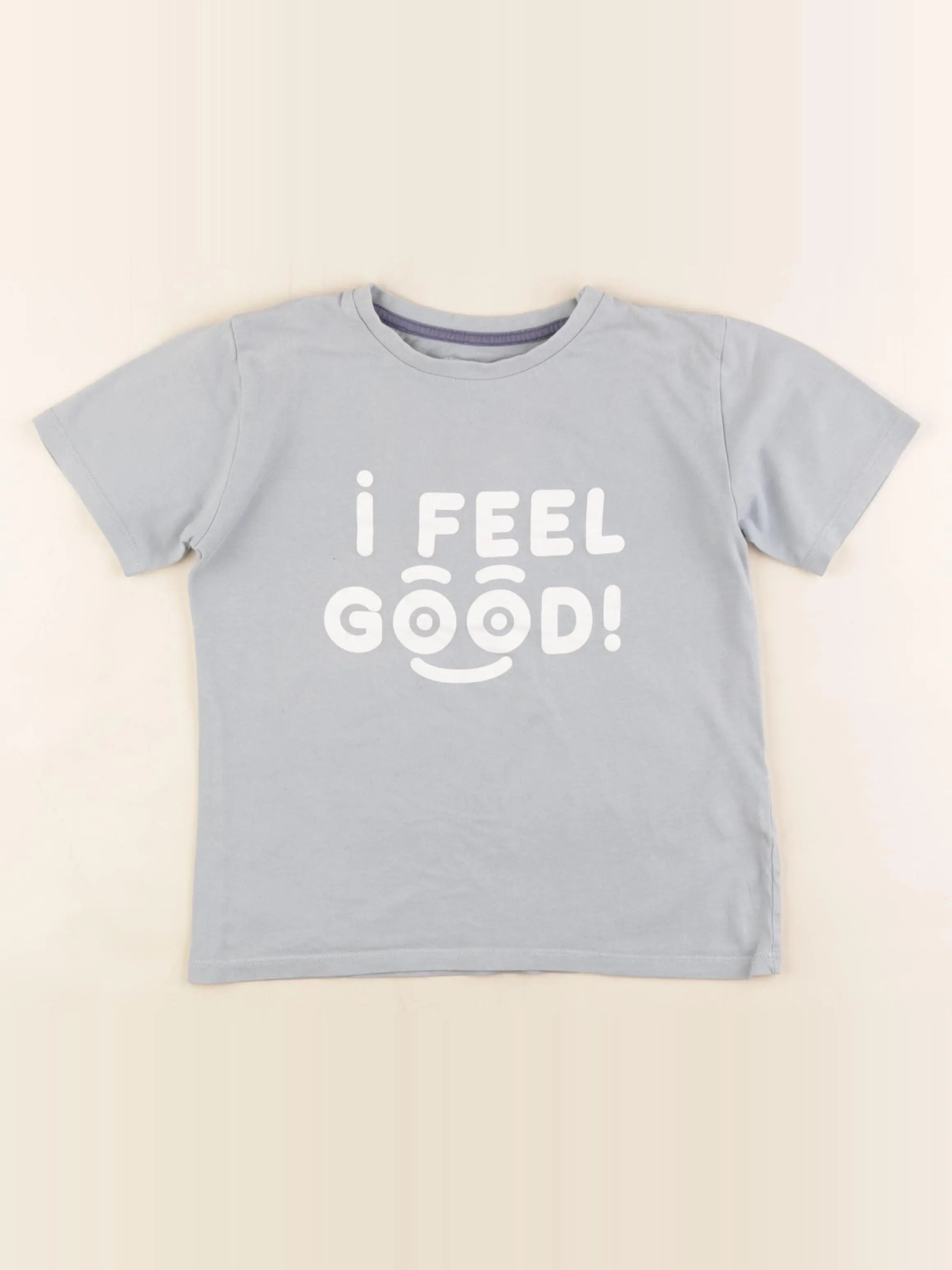 Vertbaudet - tee-shirt bleu - 8 ans