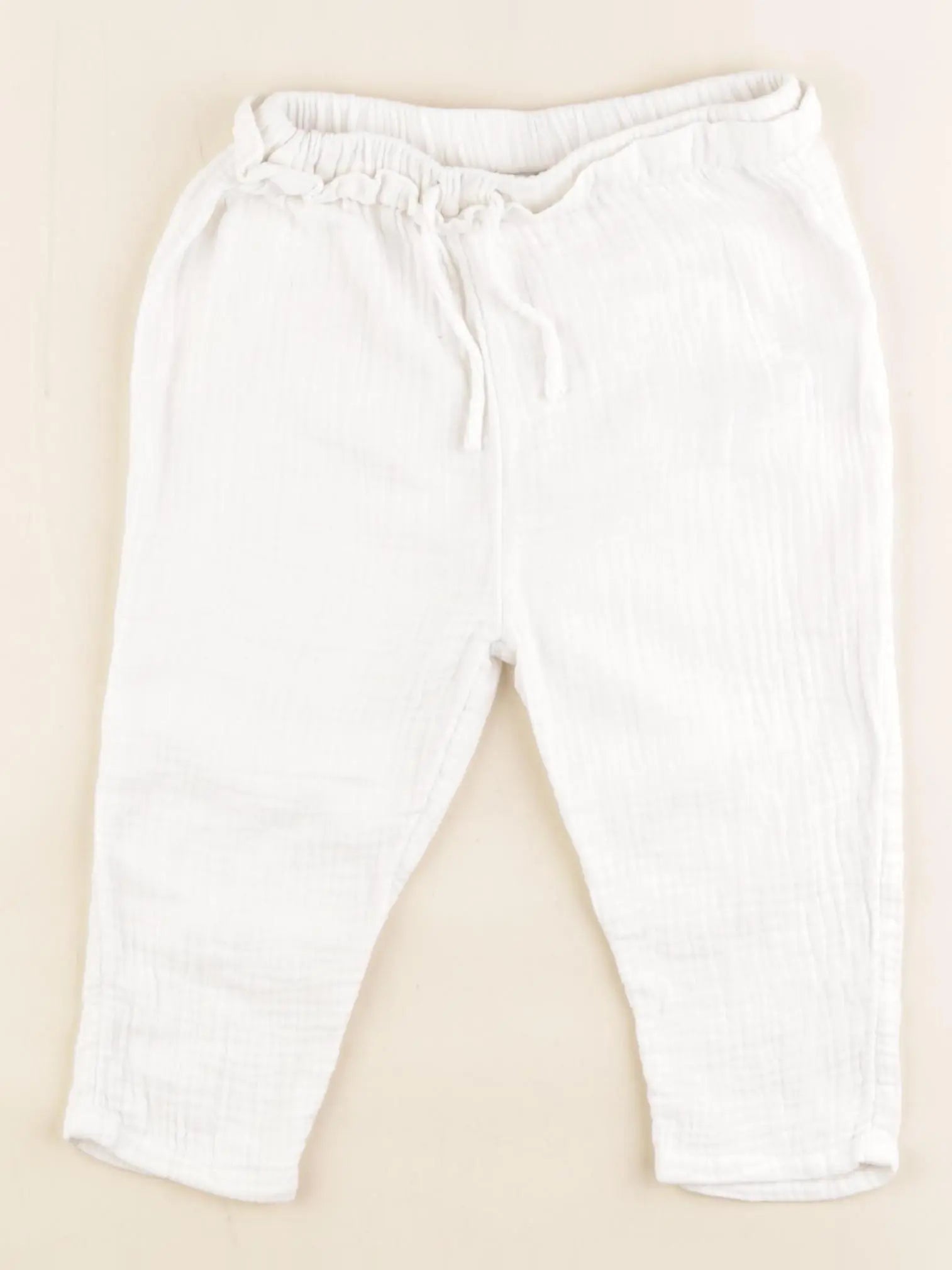 Vertbaudet - pantalon blanc - 24 mois