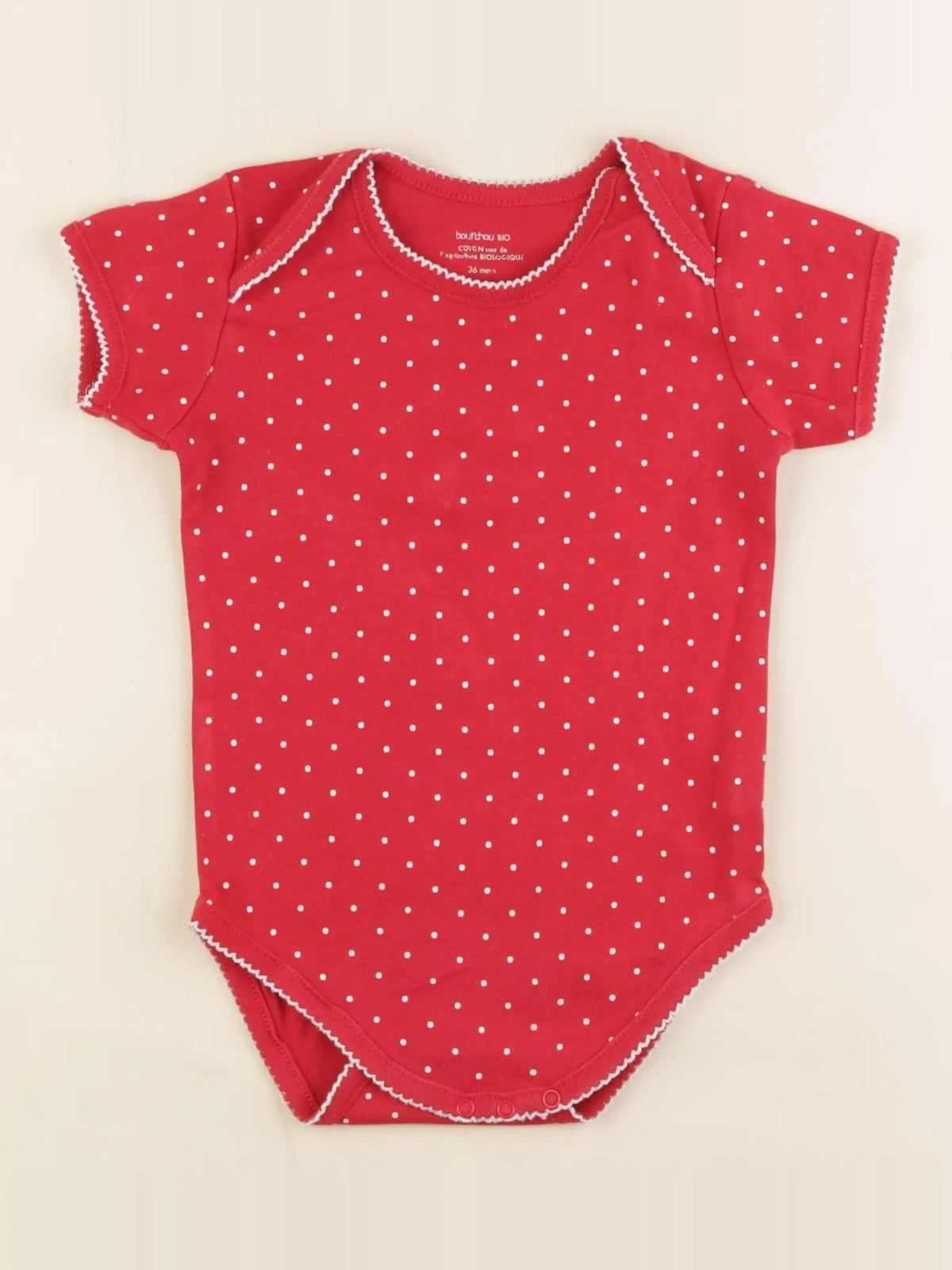 Boutchou - body rouge - 36 mois