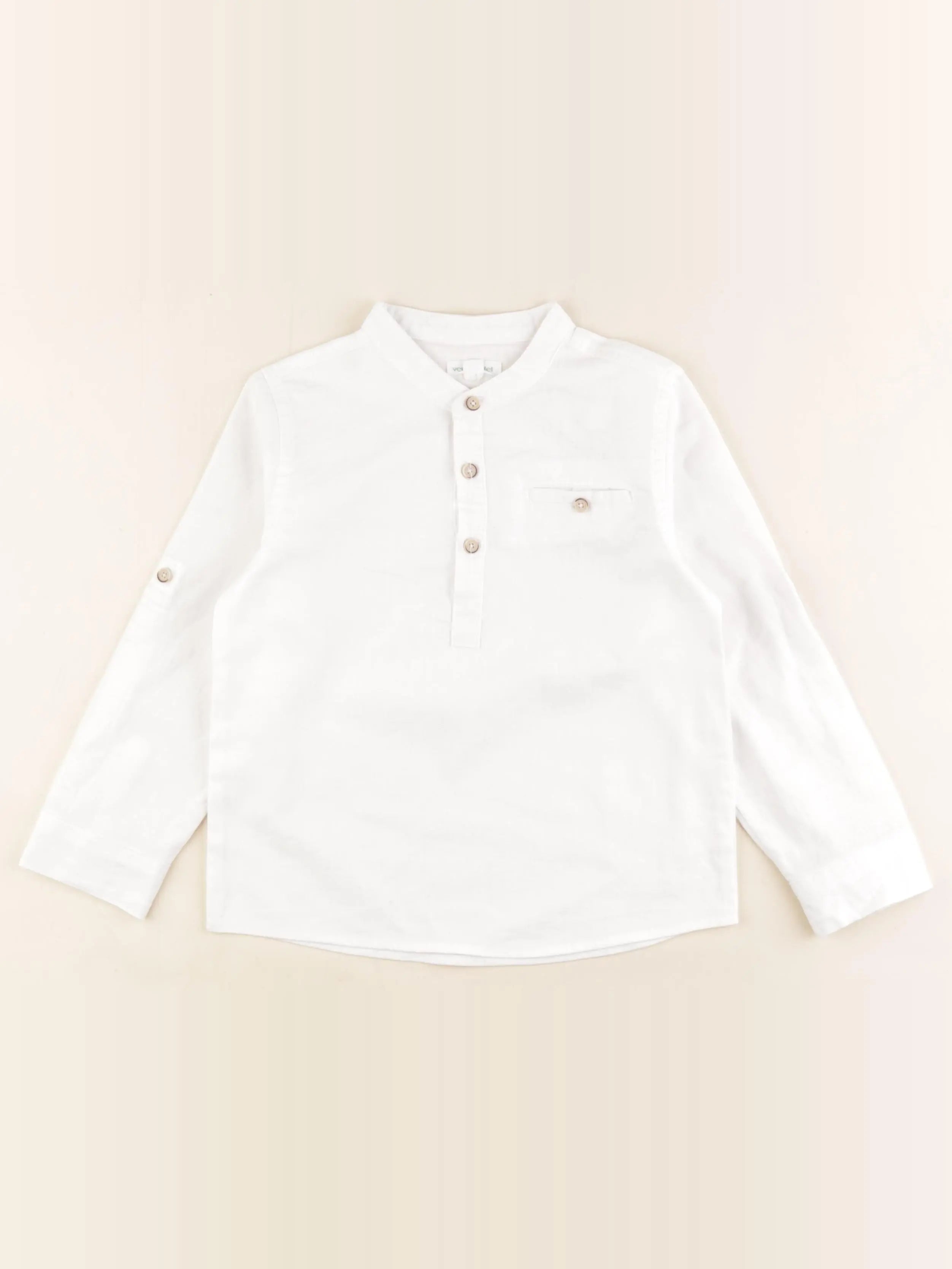 Vertbaudet - chemise blanc - 6 ans