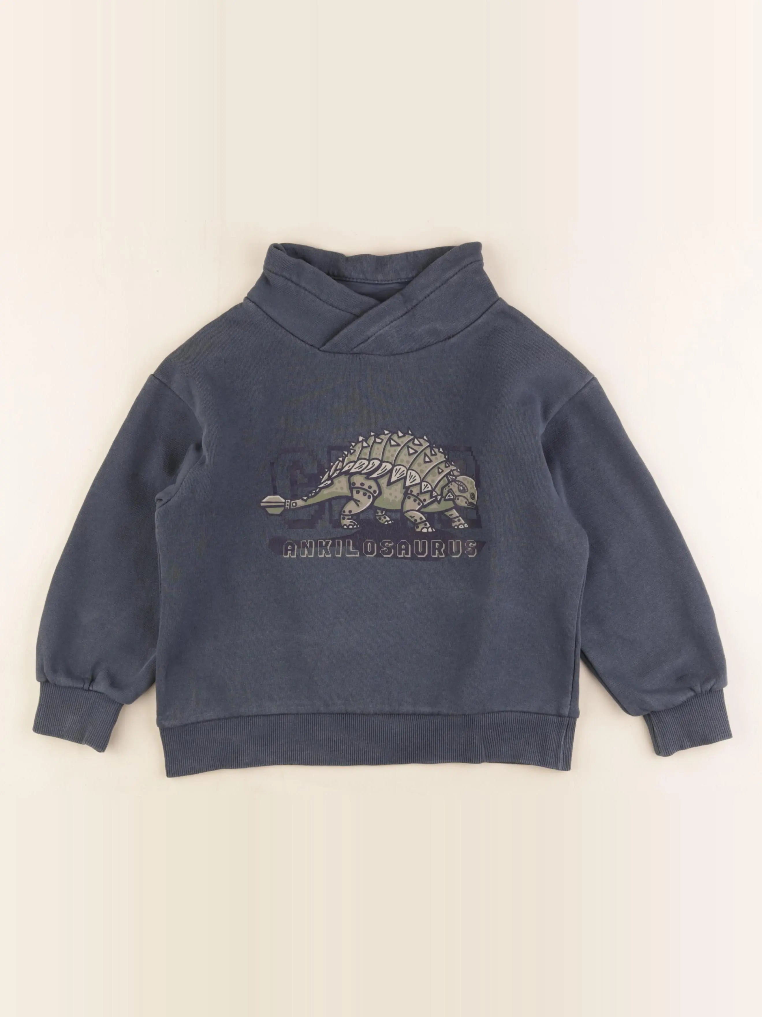 Vertbaudet - sweat gris - 6 ans