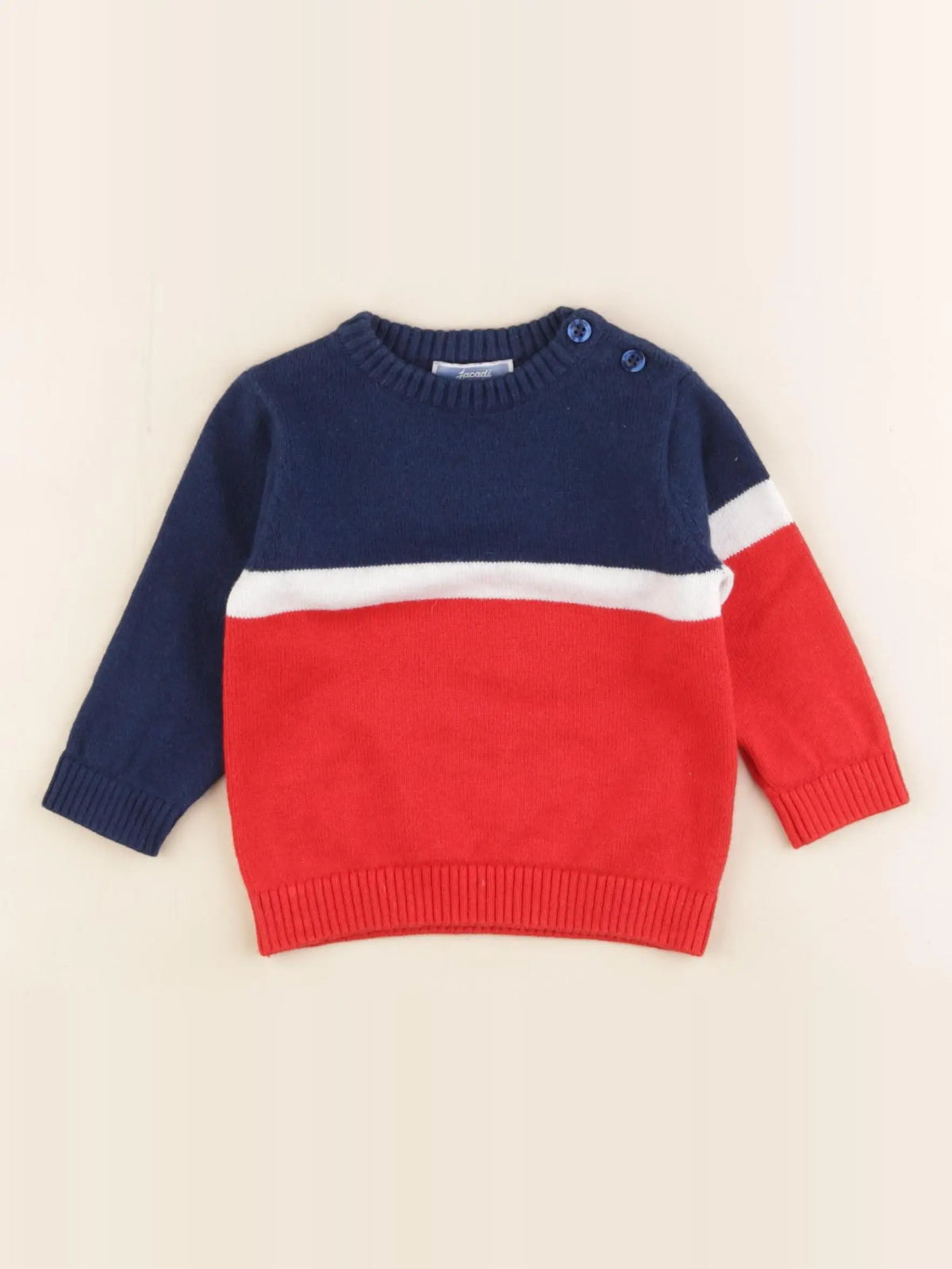 Jacadi - pull multicolore - 6 mois
