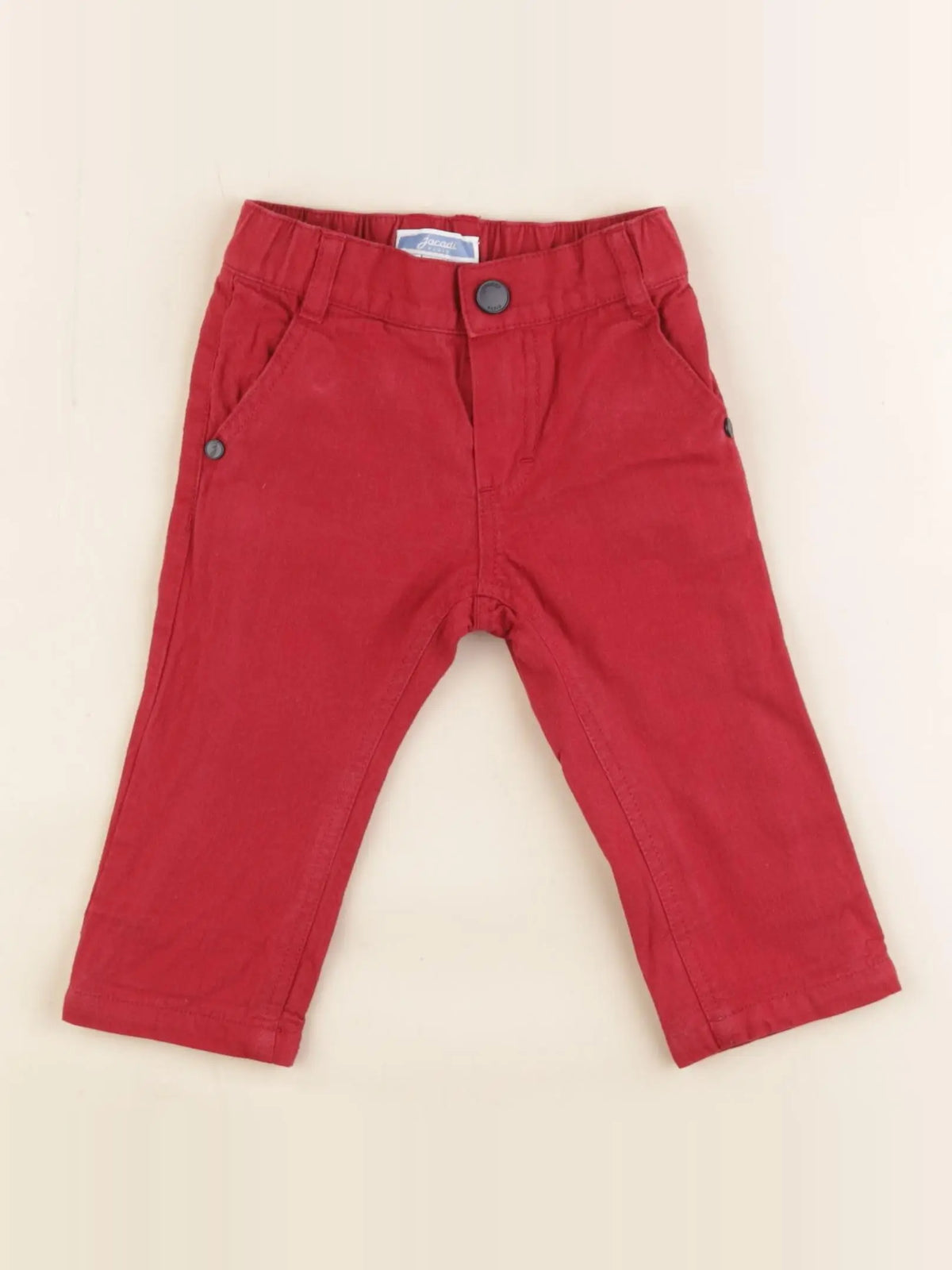 Jacadi - jean rouge - 6 mois