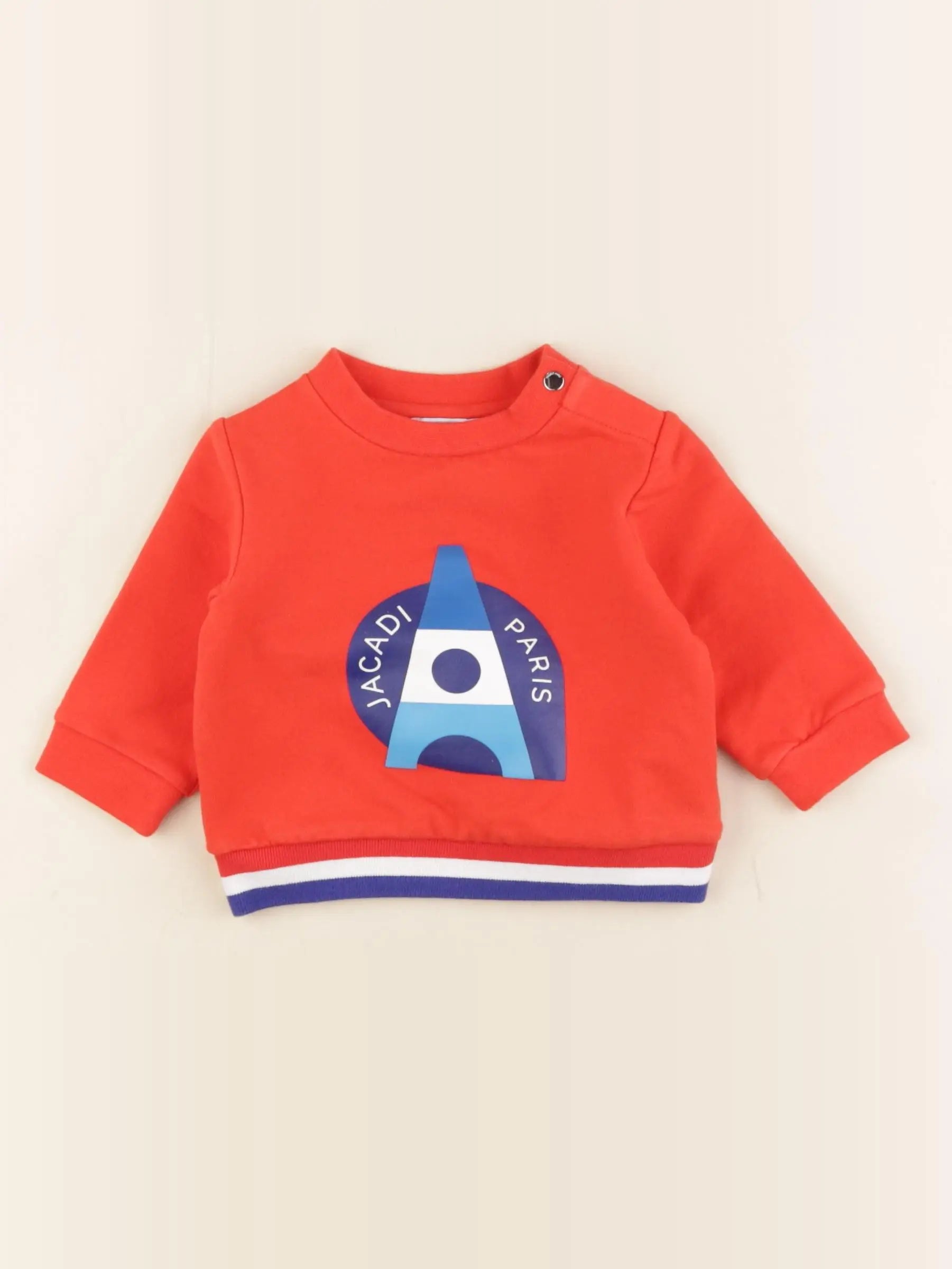 Jacadi - sweat rouge - 6 mois