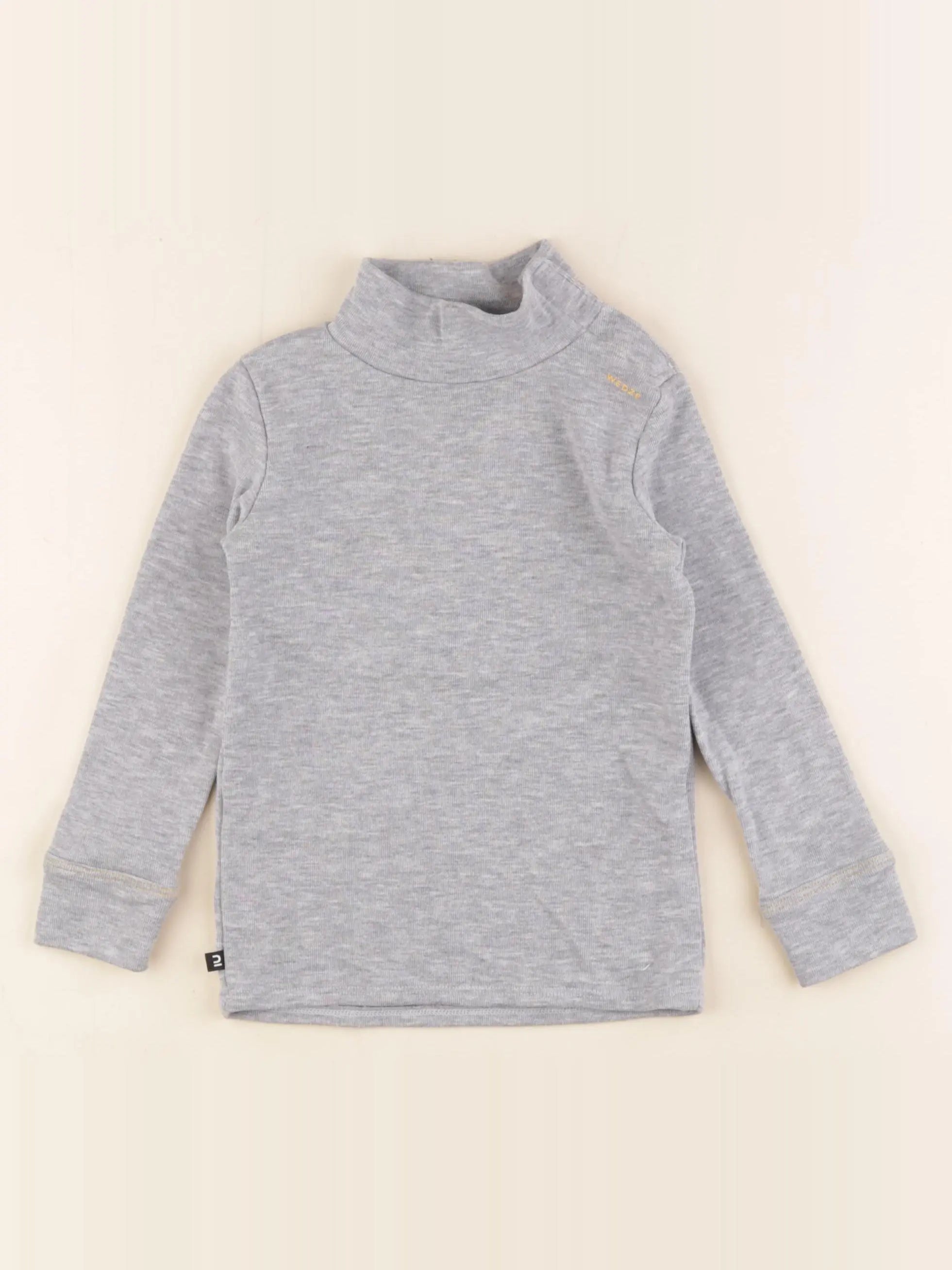 Decathlon ski - tee-shirt technique gris - 24/36 mois