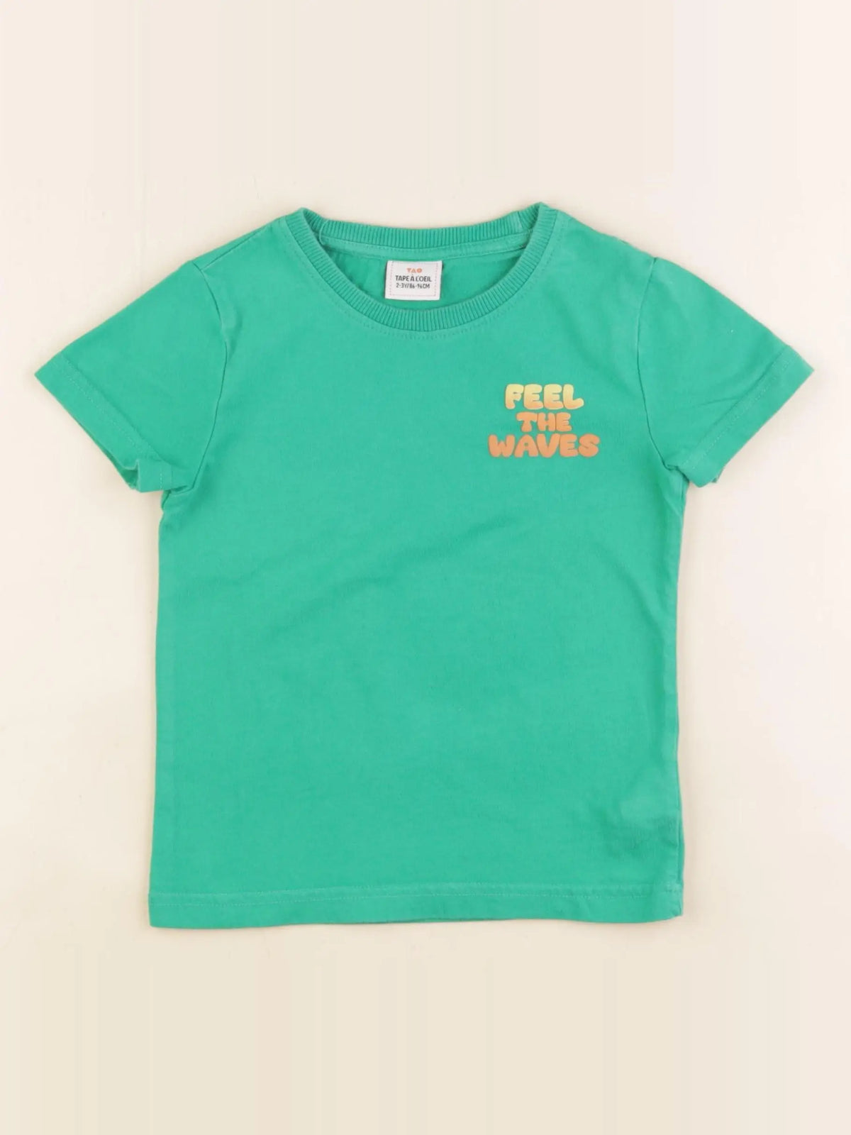 Tape à l'oeil - tee-shirt imprimé au dos vert - 2/3 ans