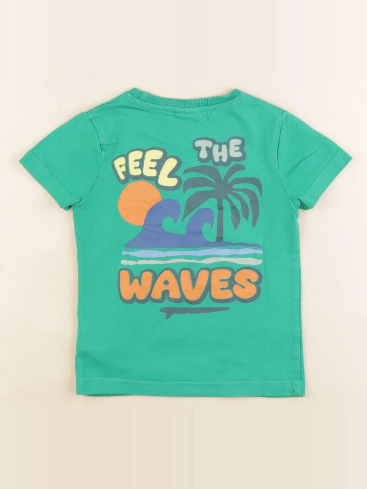 Tape à l'oeil - tee-shirt imprimé au dos vert - 2/3 ans