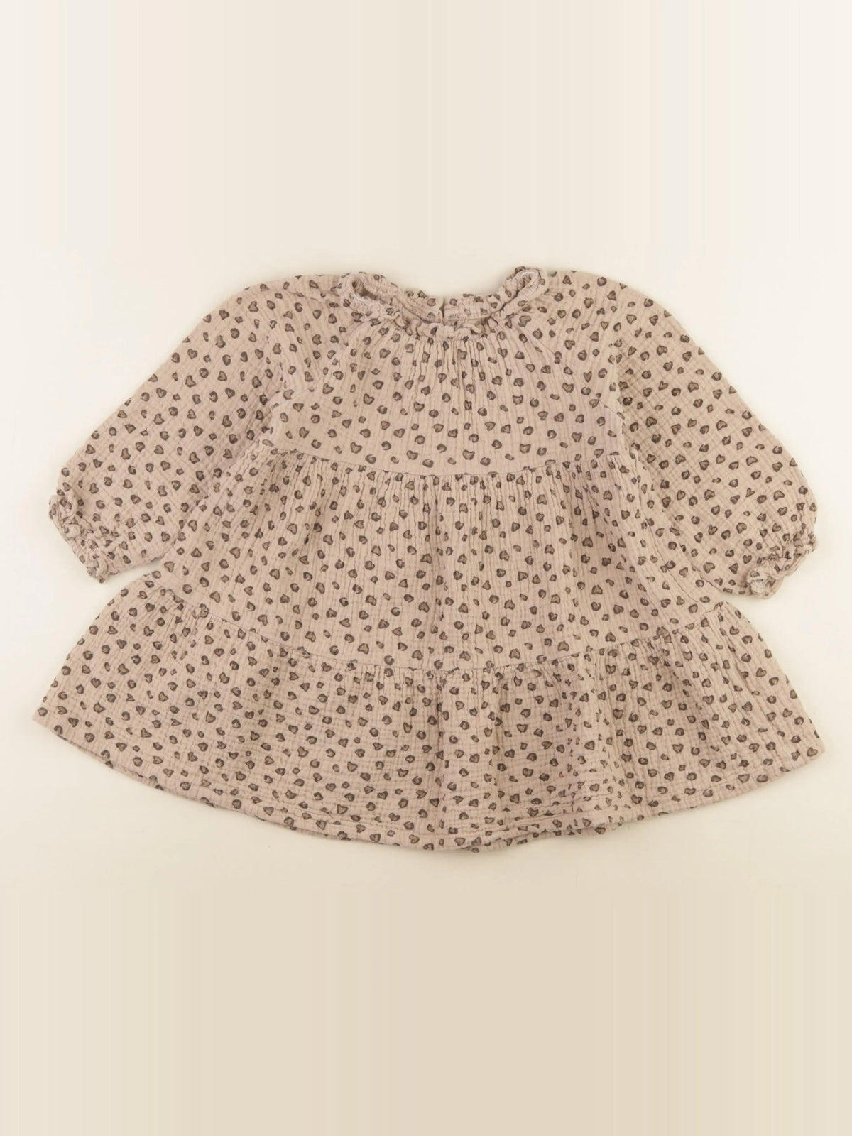 Vertbaudet - robe marron - 36 mois