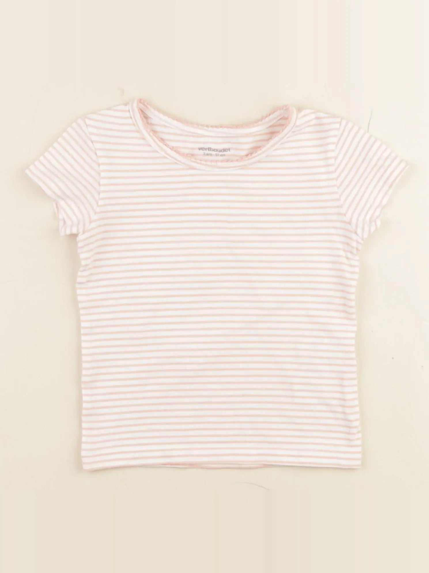 Vertbaudet - maillot de corps orange - 3 ans