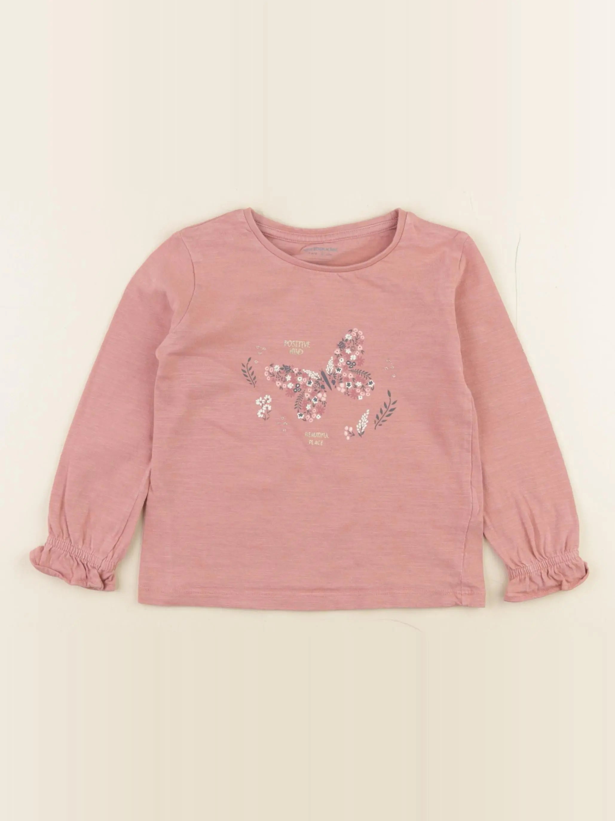 Vertbaudet - tee-shirt rose - 3 ans