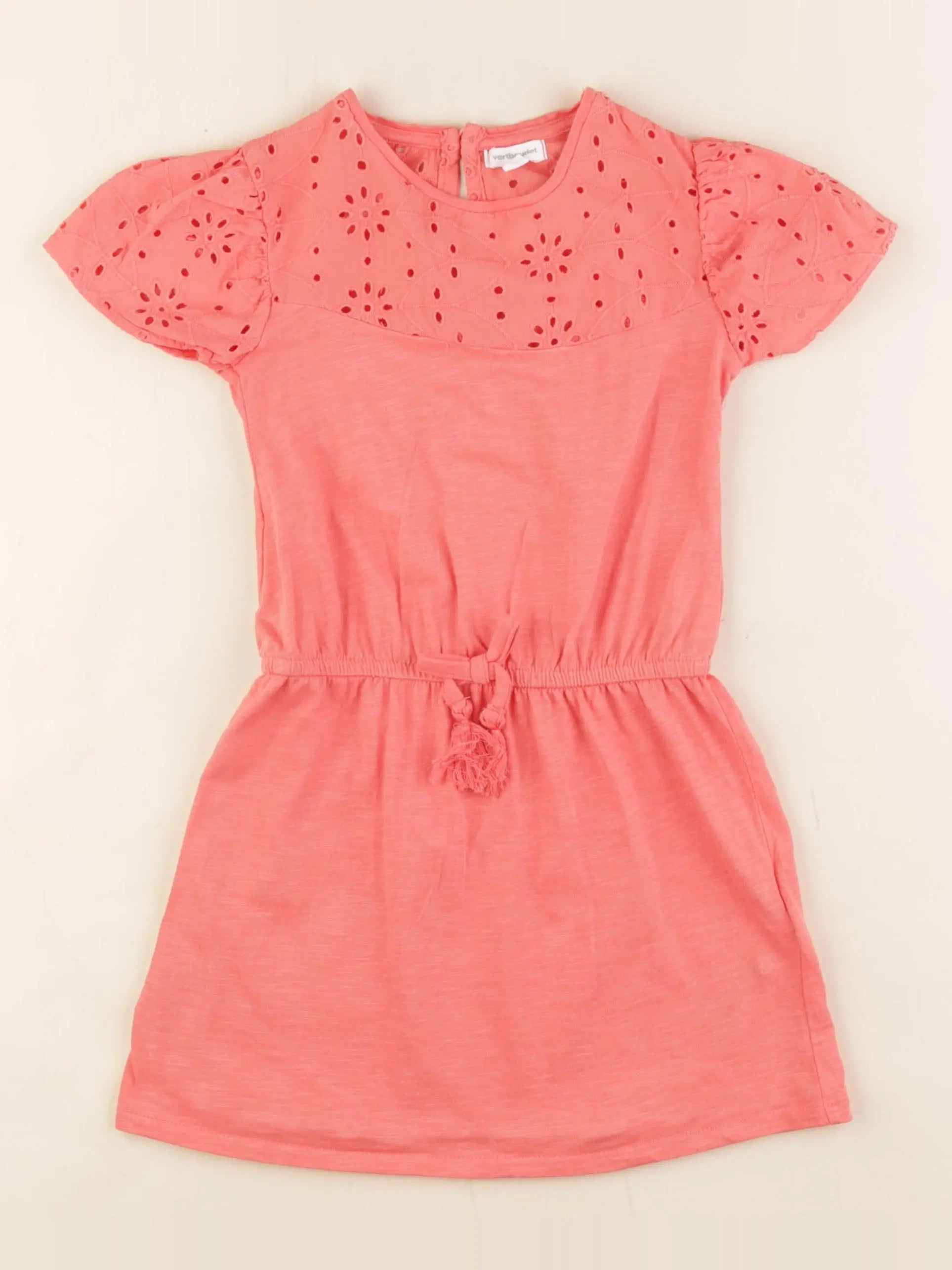 Vertbaudet - robe orange - 4 ans