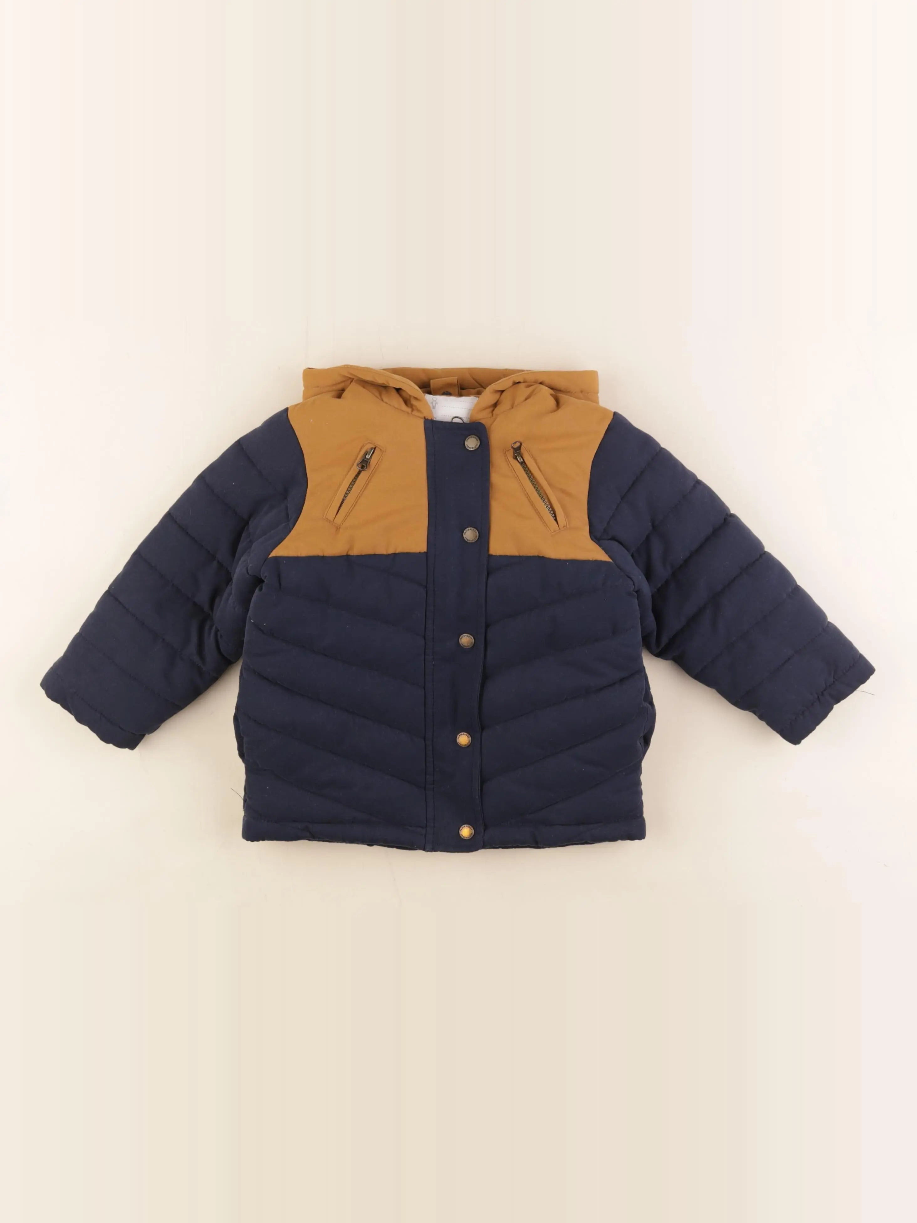 Vertbaudet - manteau bleu - 24 mois