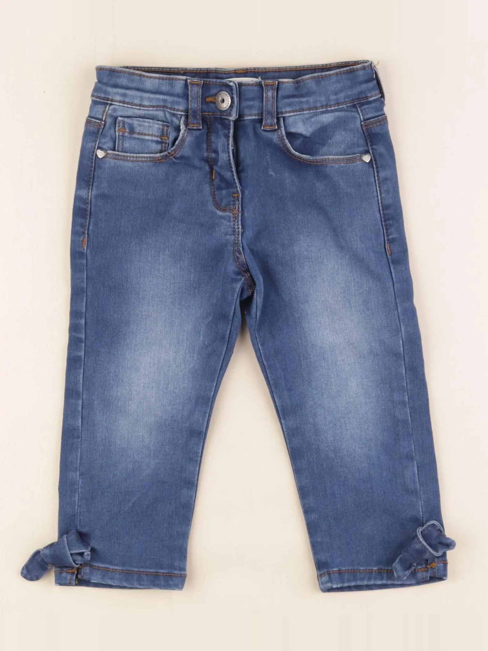 Vertbaudet - pantacourt bleu - 4 ans