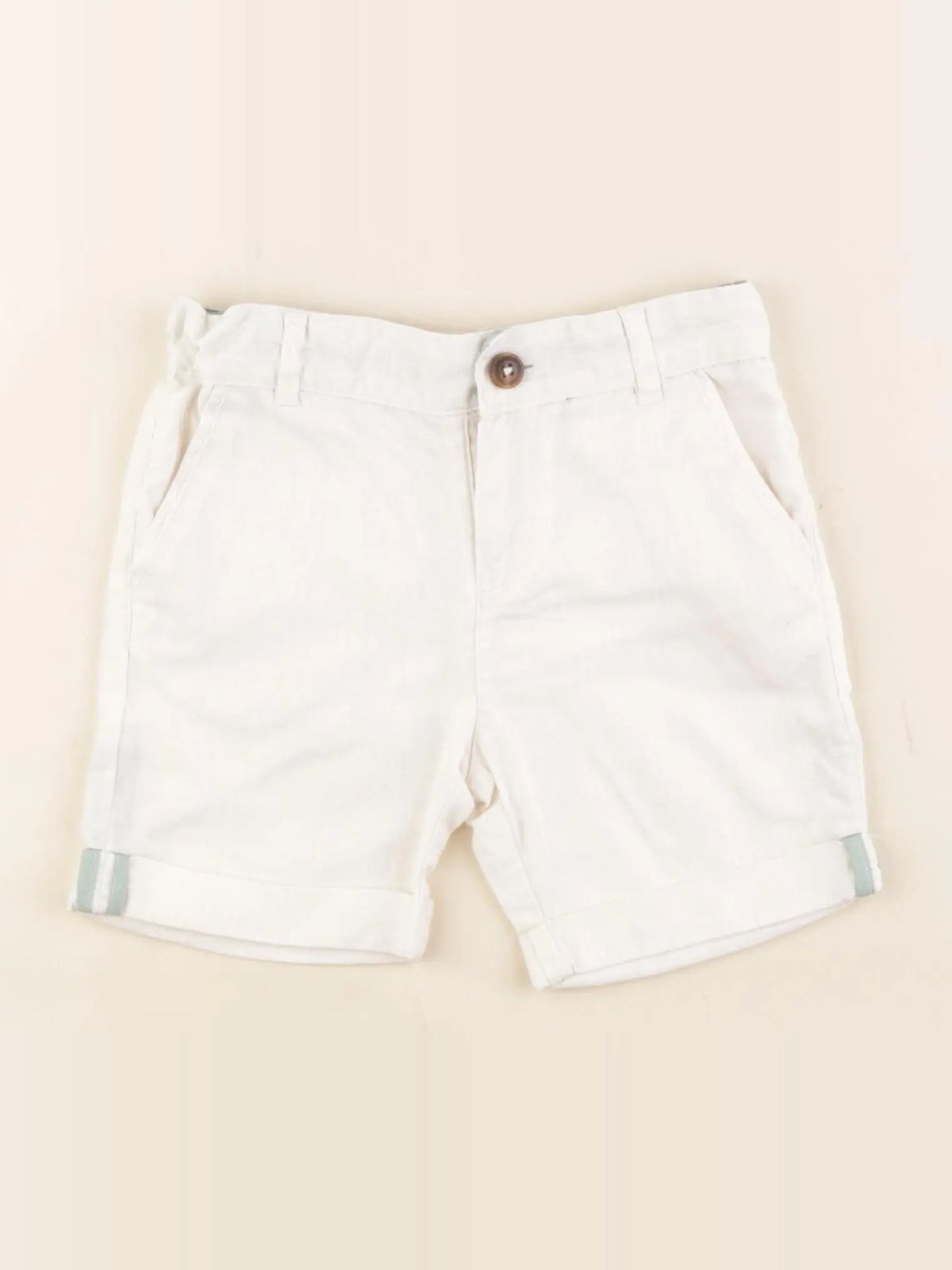 Vertbaudet - short beige - 2 ans