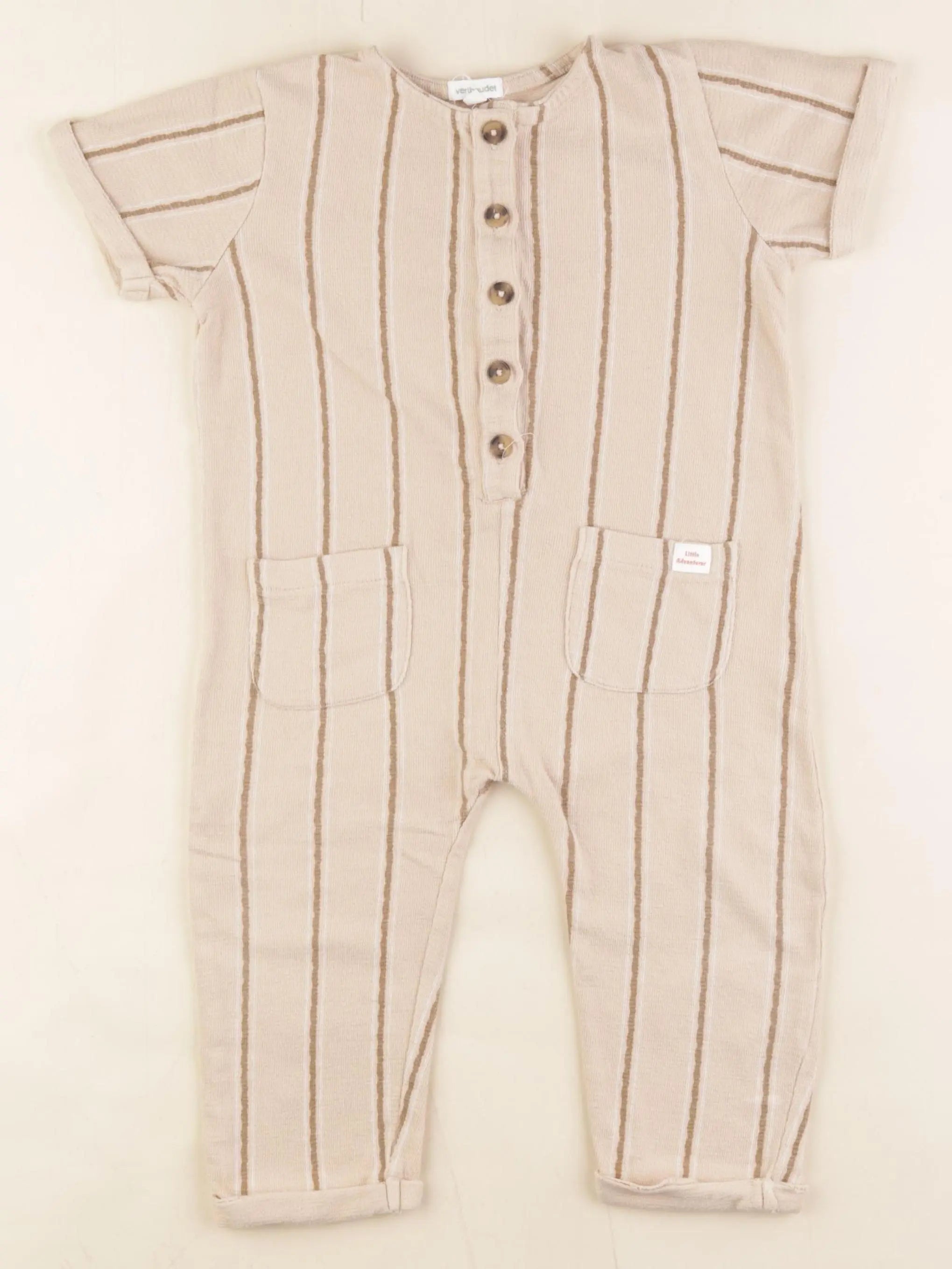 Vertbaudet - combinaison beige - 2 ans