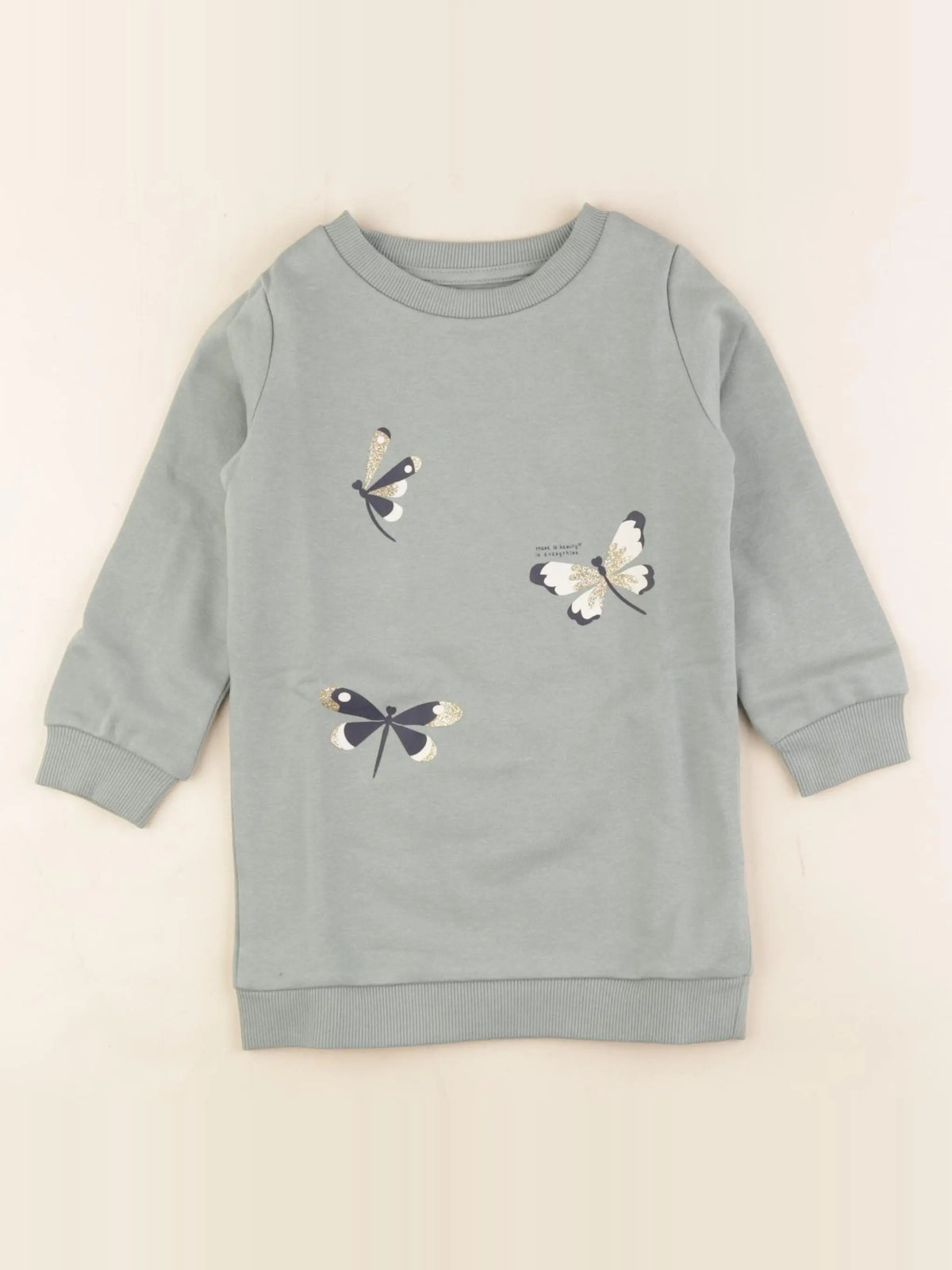 Vertbaudet - robe vert - 2 ans