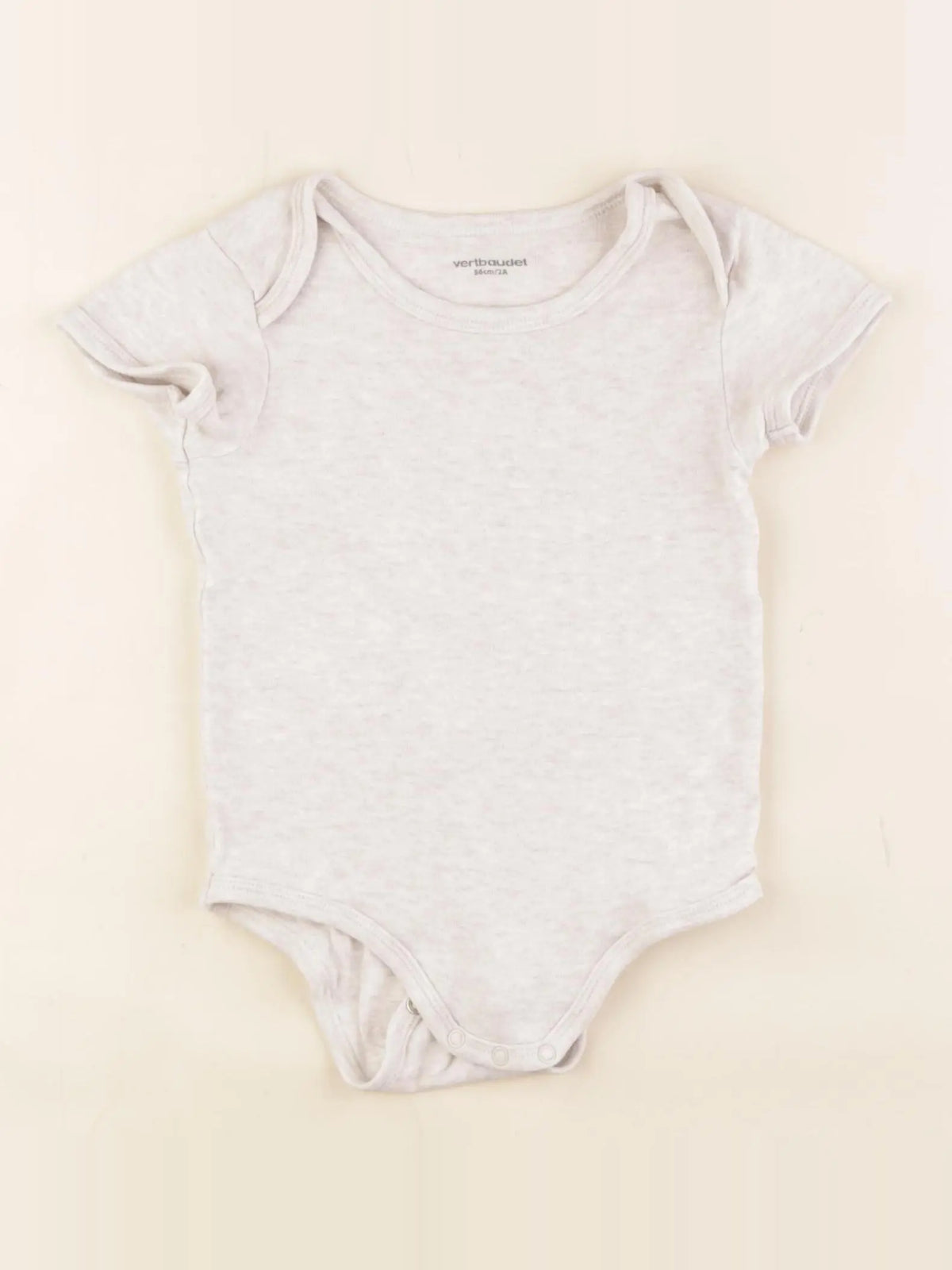 Vertbaudet - body beige - 2 ans