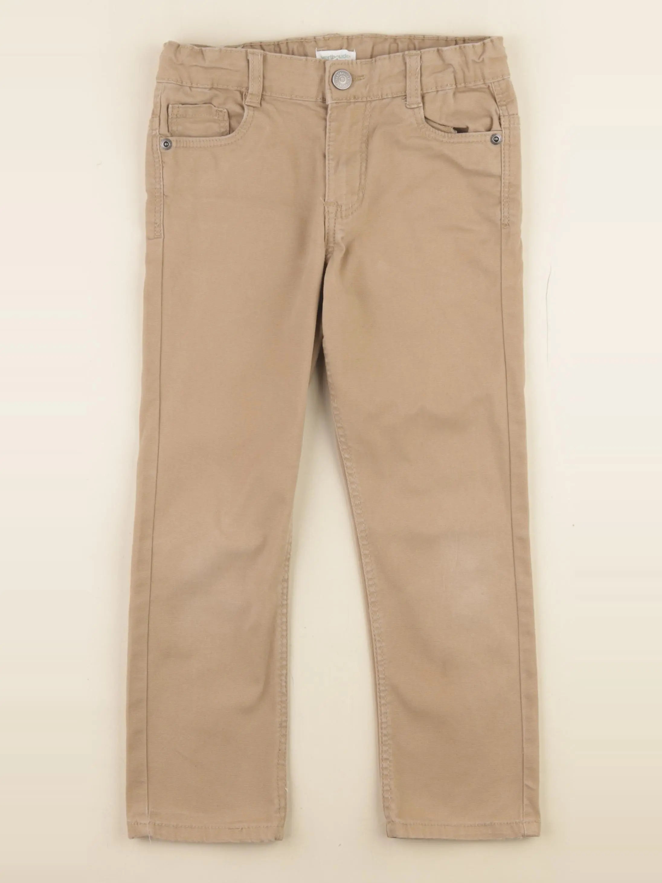 Vertbaudet - pantalon marron - 6 ans