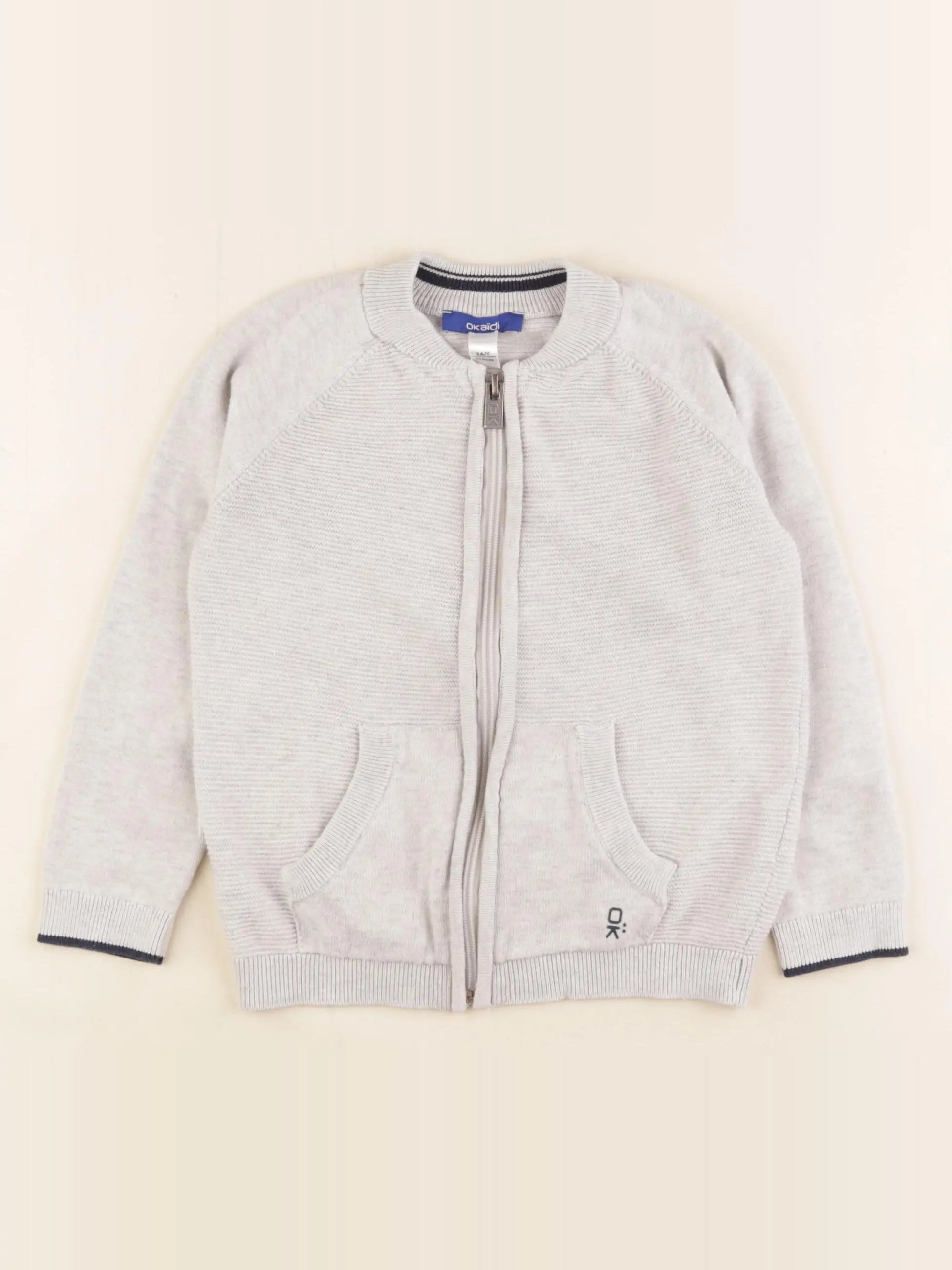 Okaidi - gilet gris - 5 ans