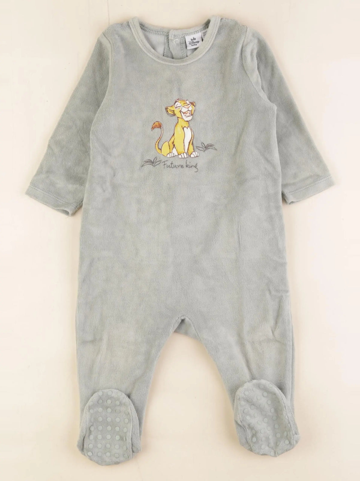 Vertbaudet - pyjama velours vert - 12 mois