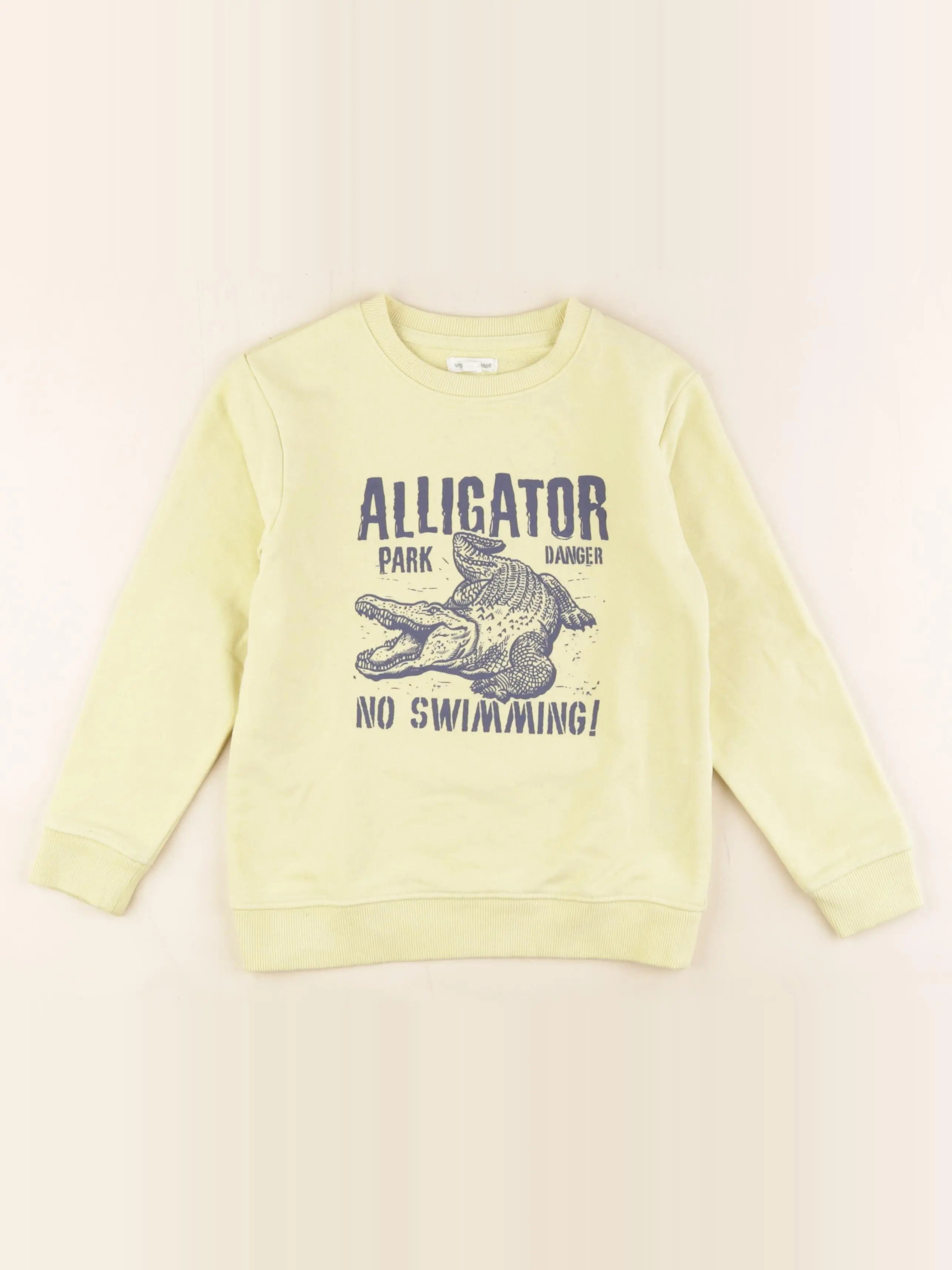 Vertbaudet - sweat jaune - 8 ans