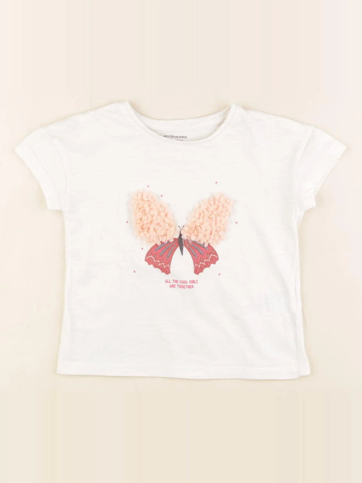 Vertbaudet - tee-shirt blanc - 2 ans