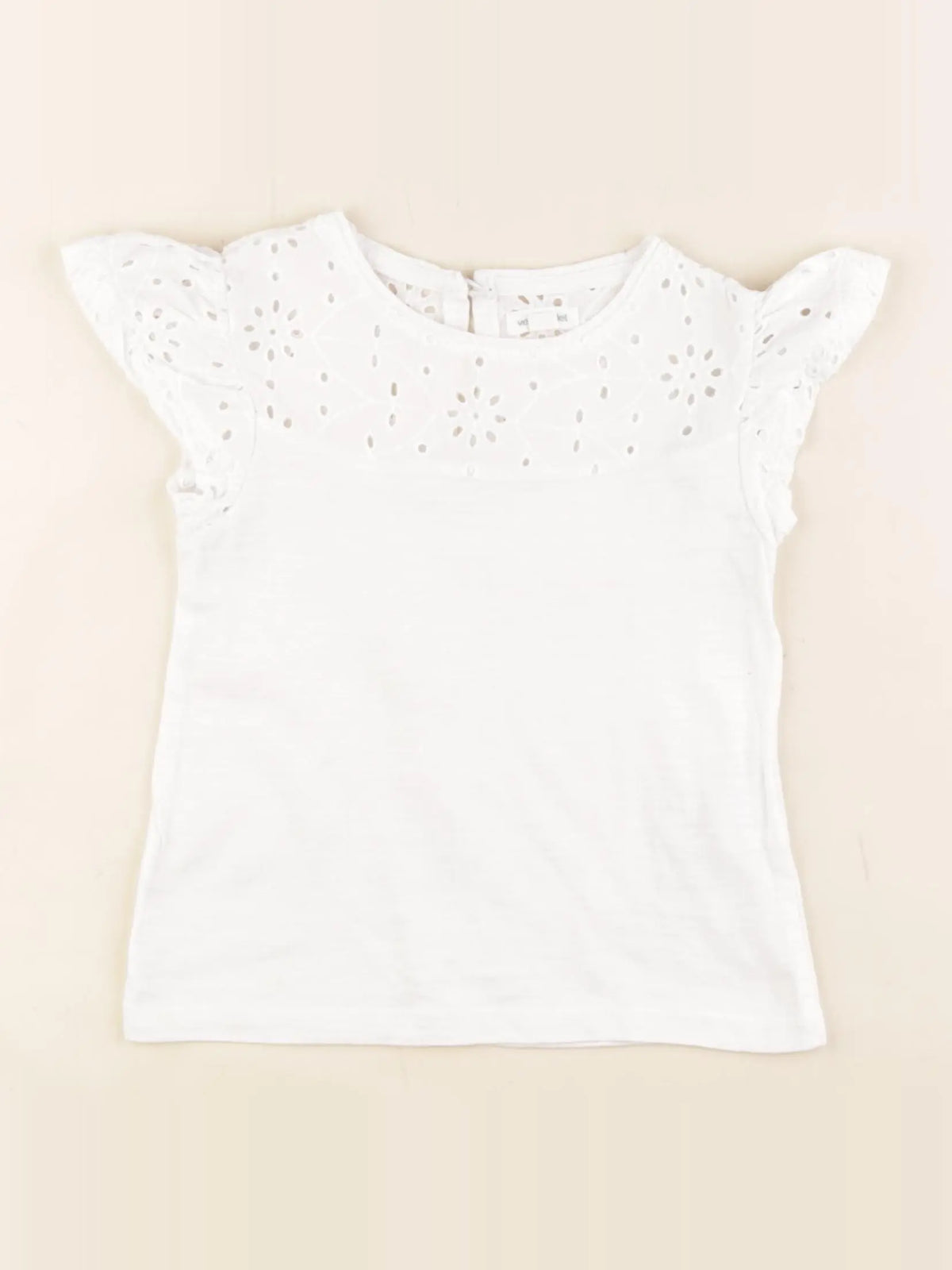 Vertbaudet - tee-shirt blanc - 2 ans