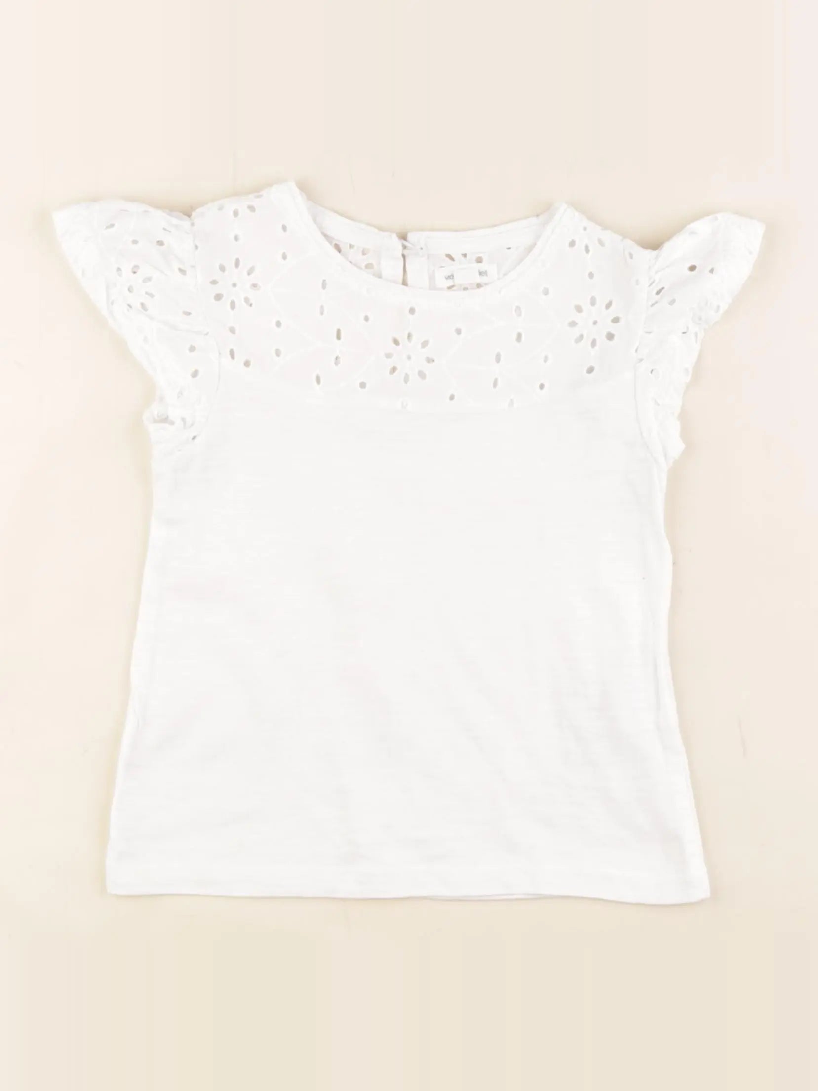 Vertbaudet - tee-shirt blanc - 2 ans