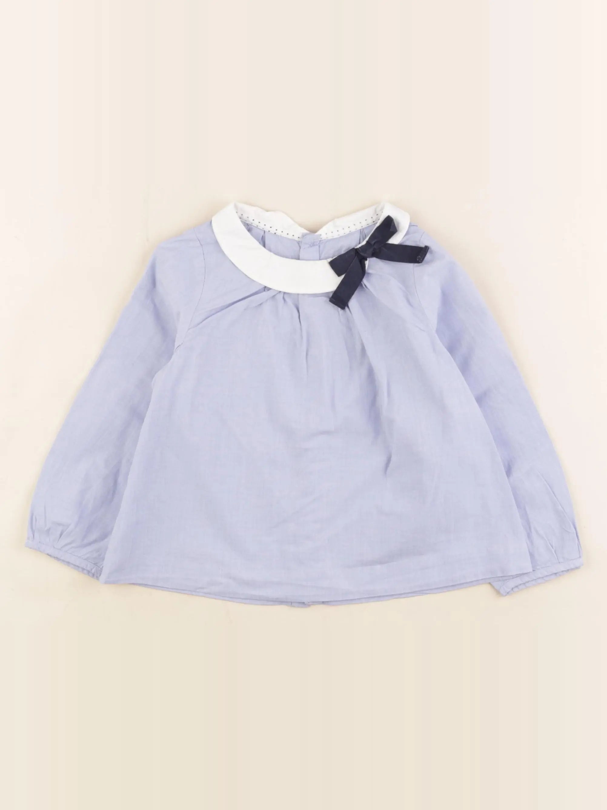 Jacadi - blouse bleu - 24 mois
