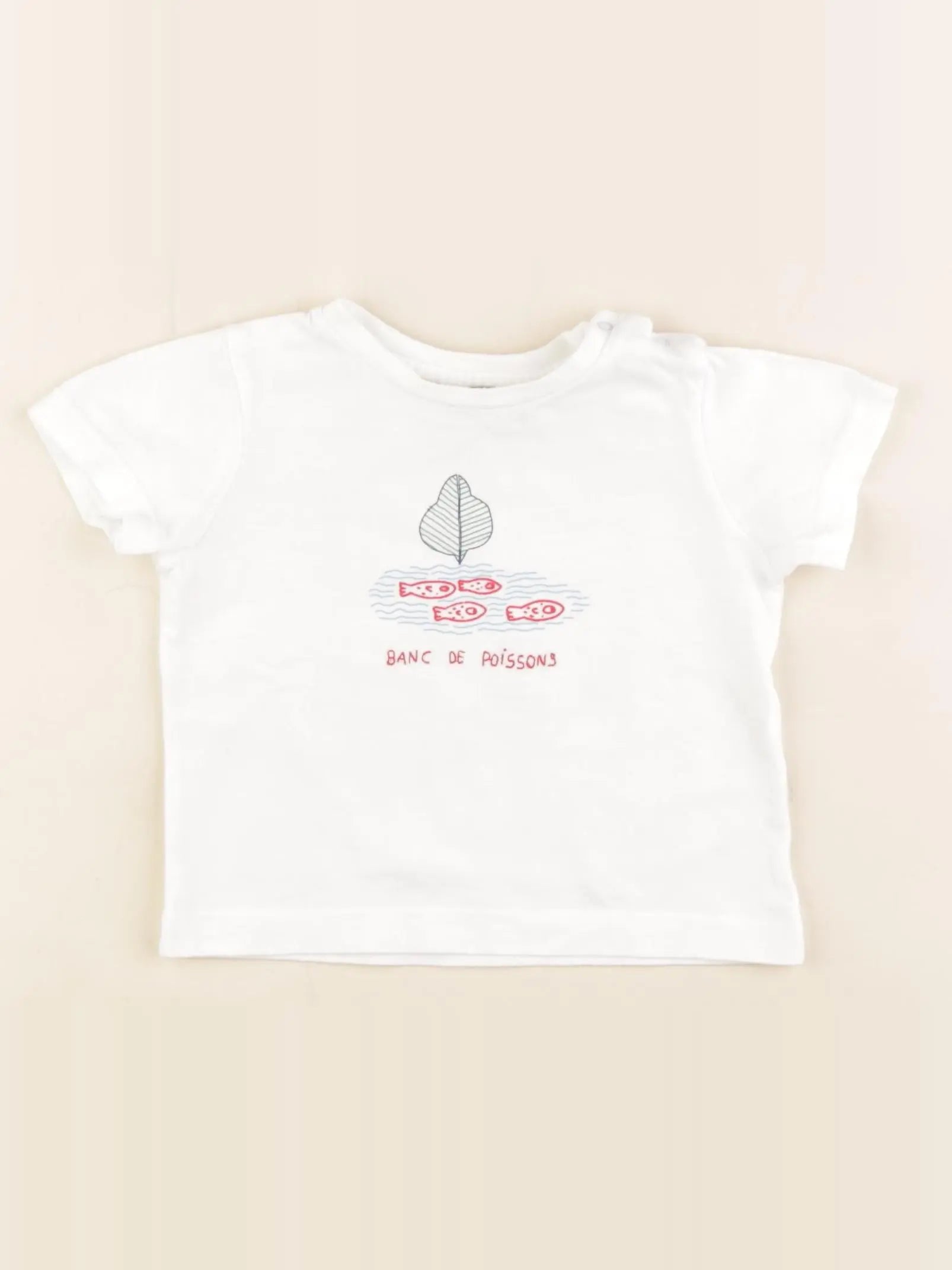 Cyrillus - tee-shirt blanc - 9 mois