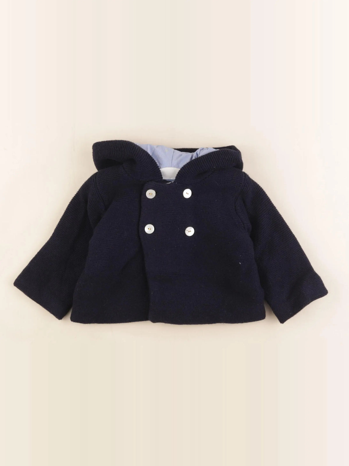 Jacadi - gilet bleu - 6 mois