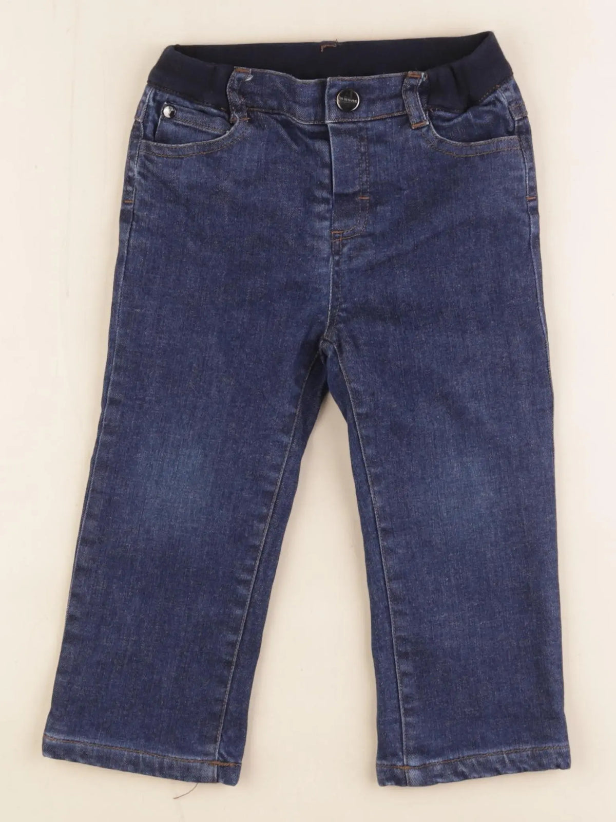 Jacadi - jean doublé bleu - 24 mois