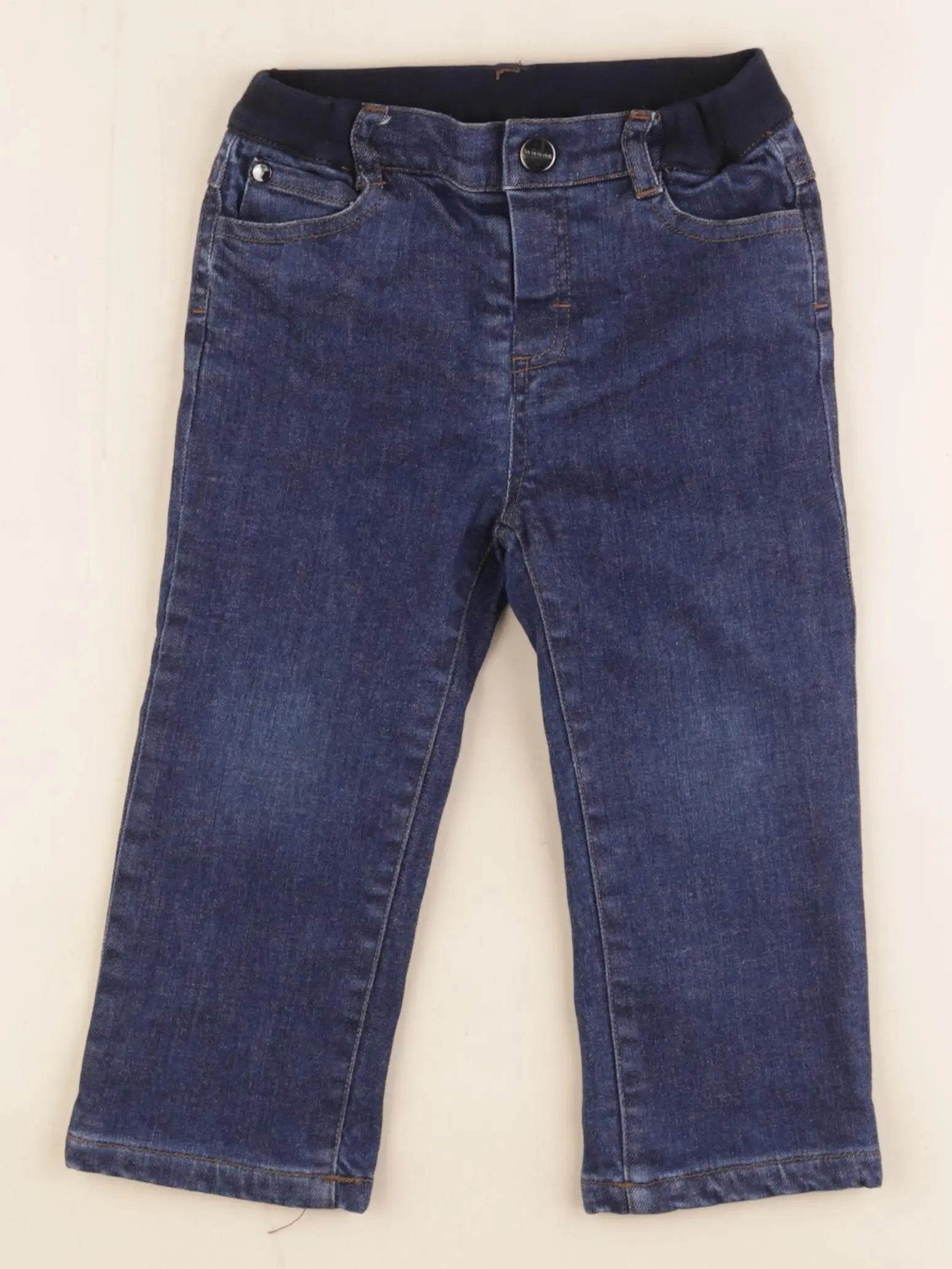 Jacadi - jean doublé bleu - 24 mois