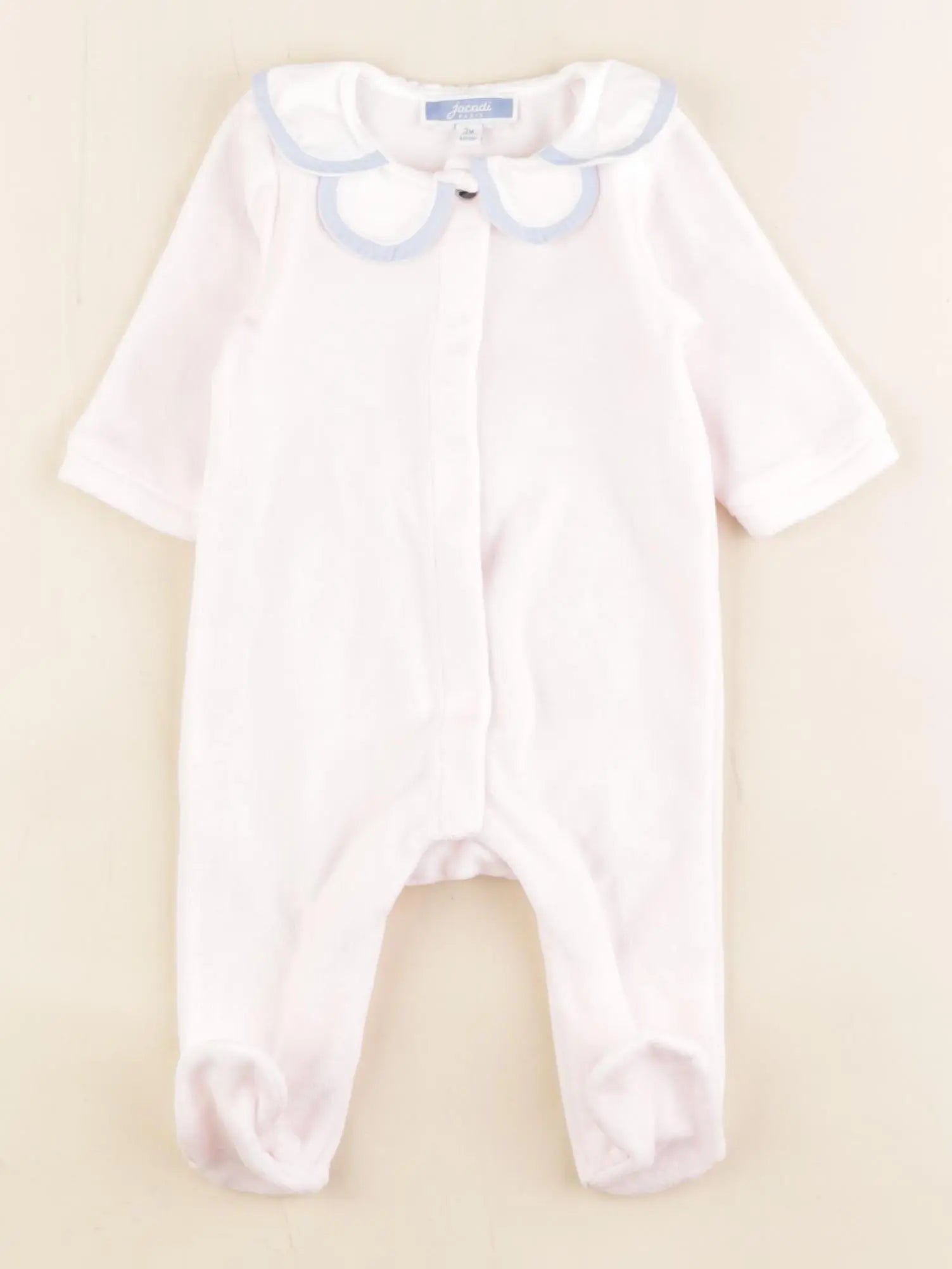 Jacadi - pyjama velours rose - 3 mois