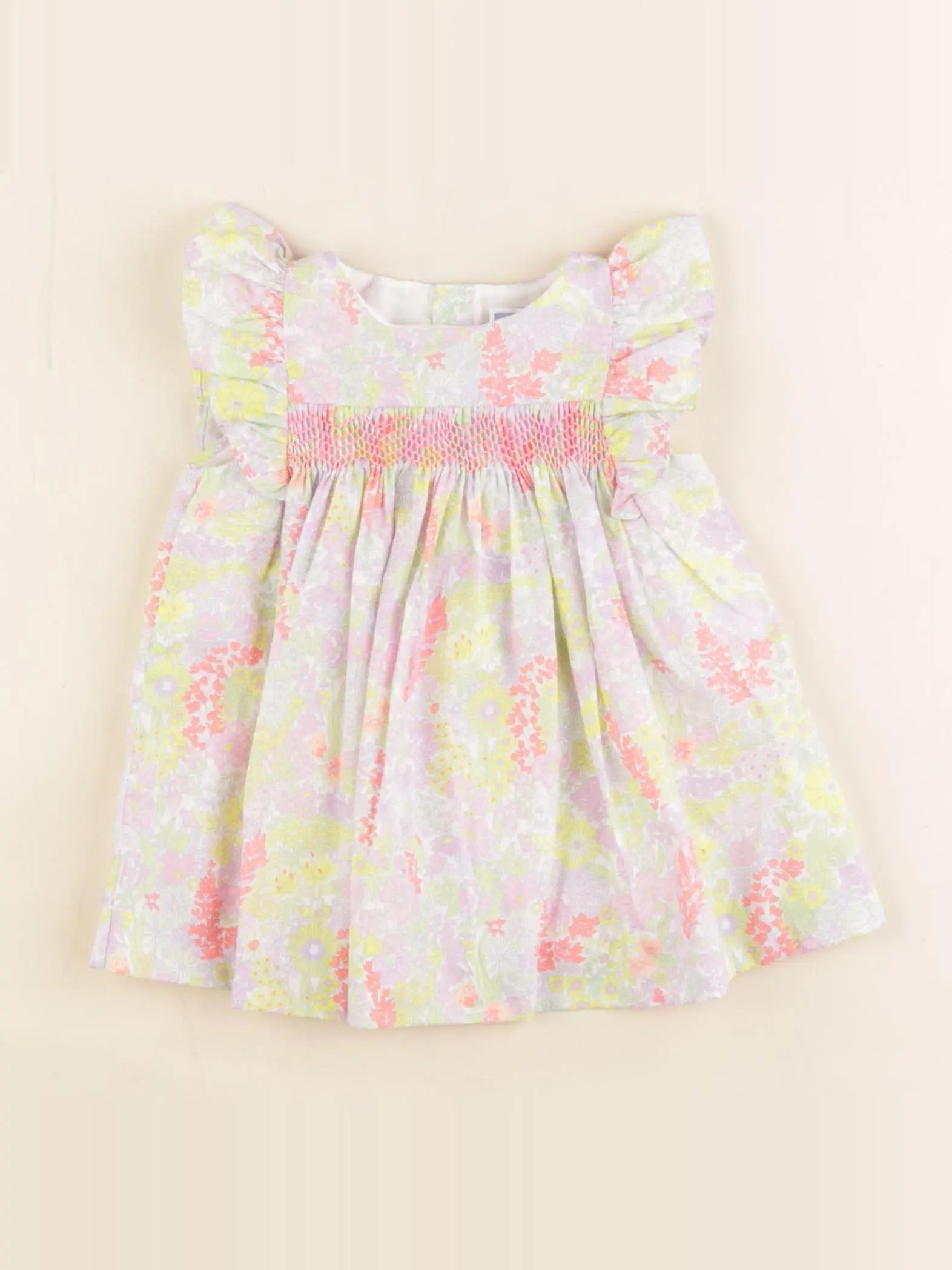 Jacadi - robe liberty multicolore - 3 mois