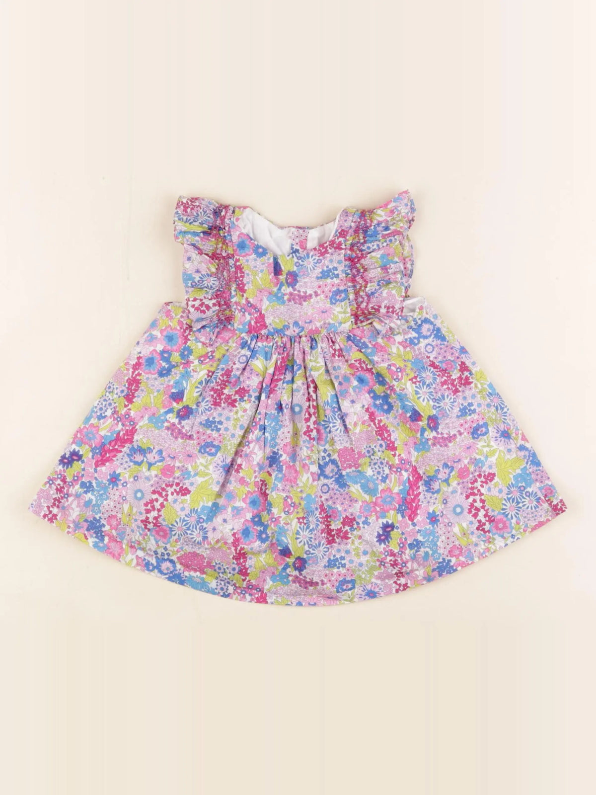 Jacadi - robe liberty multicolore - 3 mois