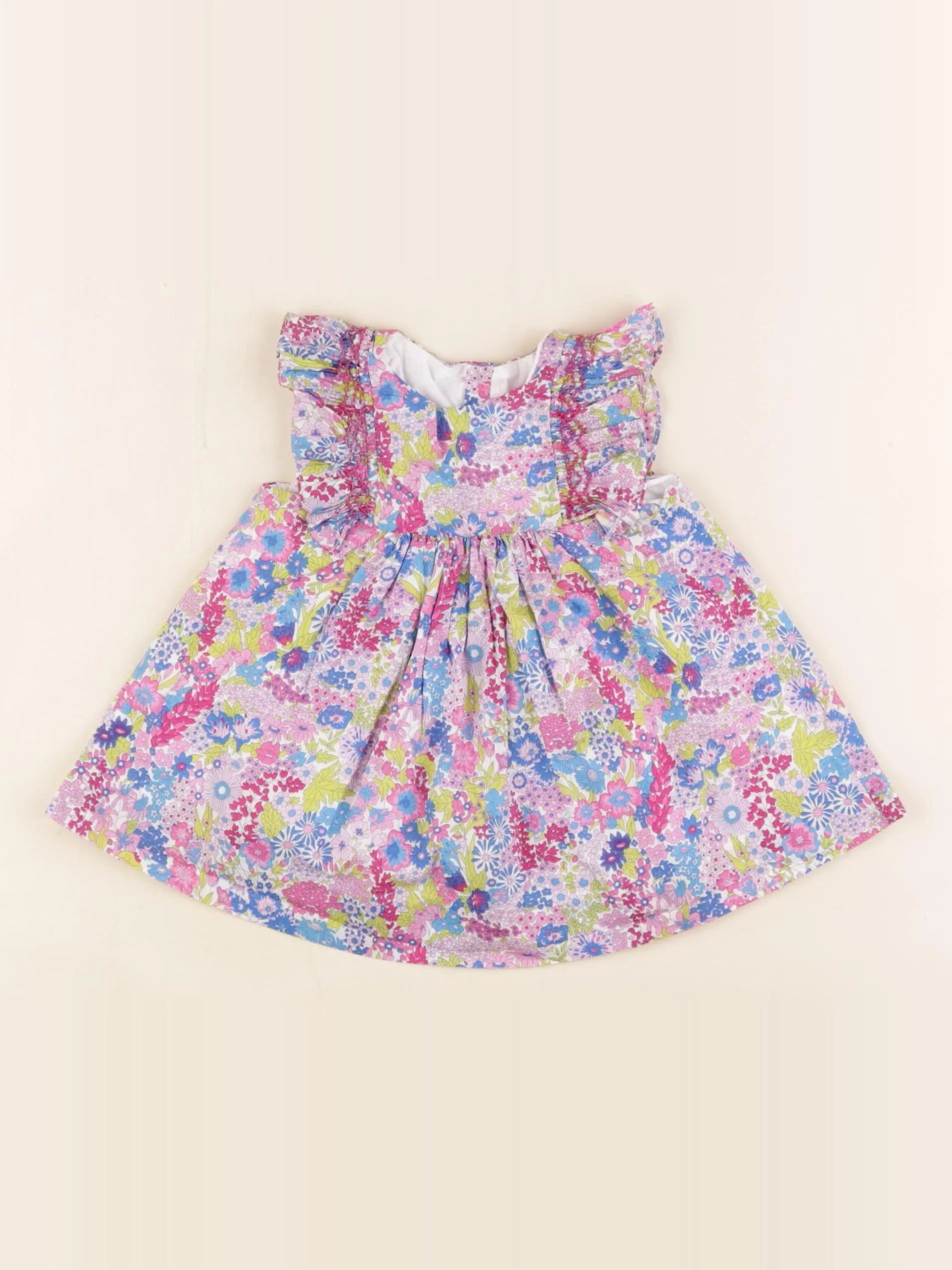 Jacadi - robe liberty multicolore - 3 mois