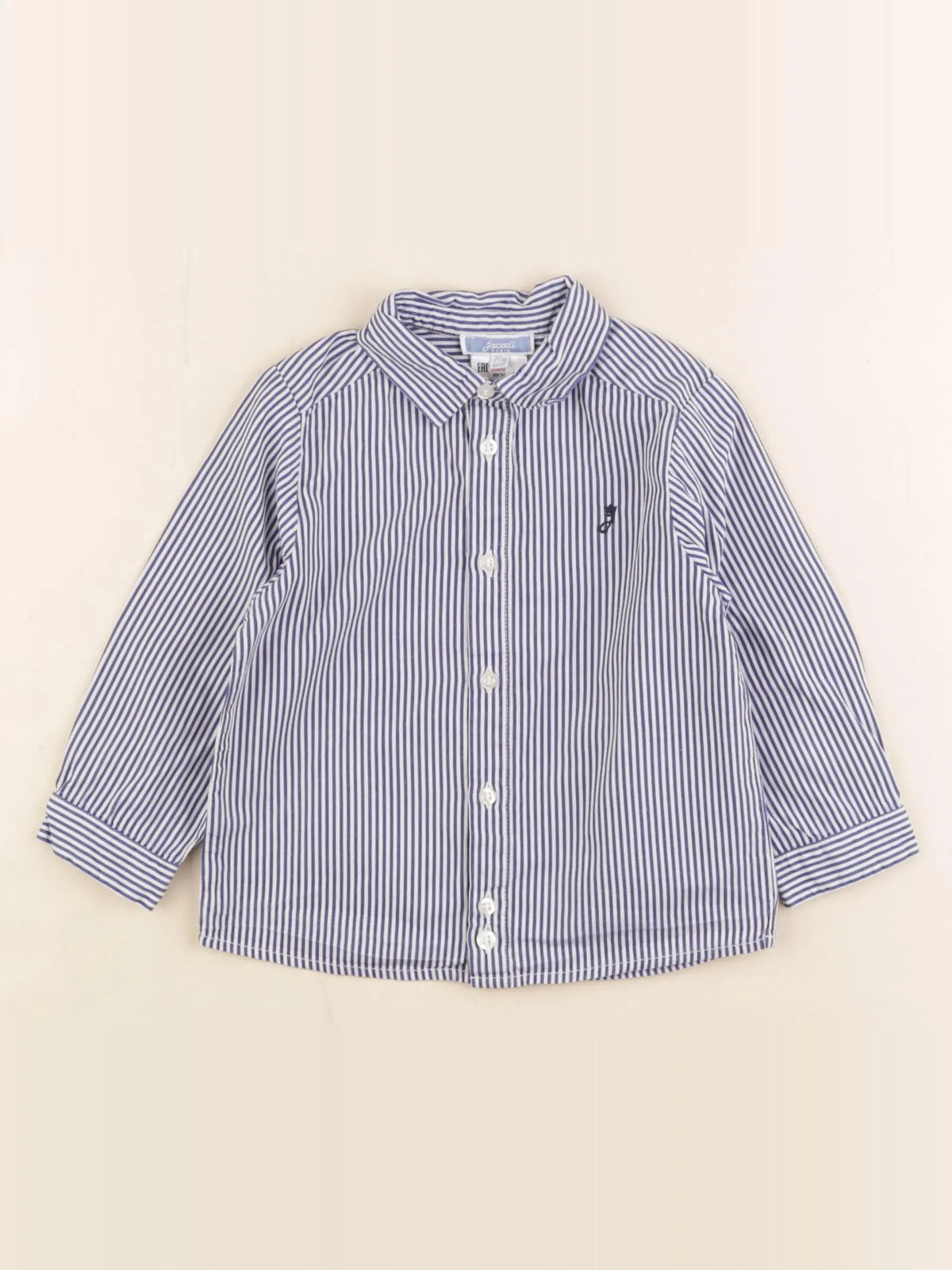 Jacadi - chemise bleu - 24 mois
