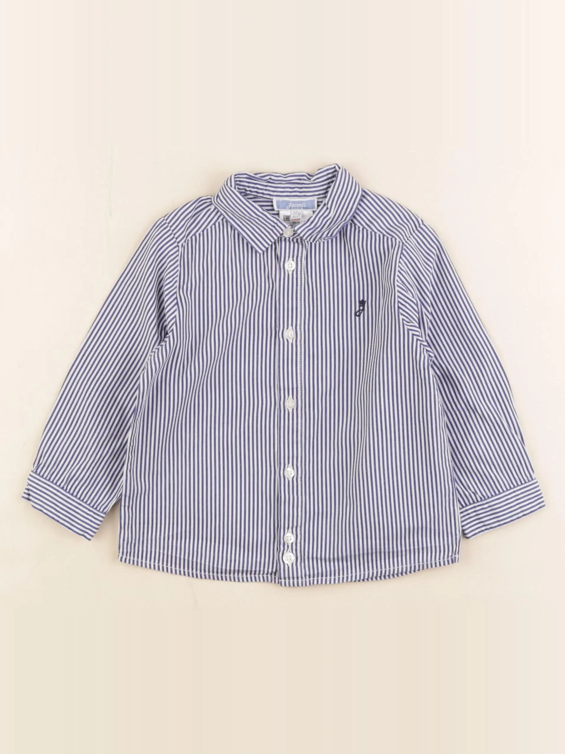 Jacadi - chemise bleu - 24 mois